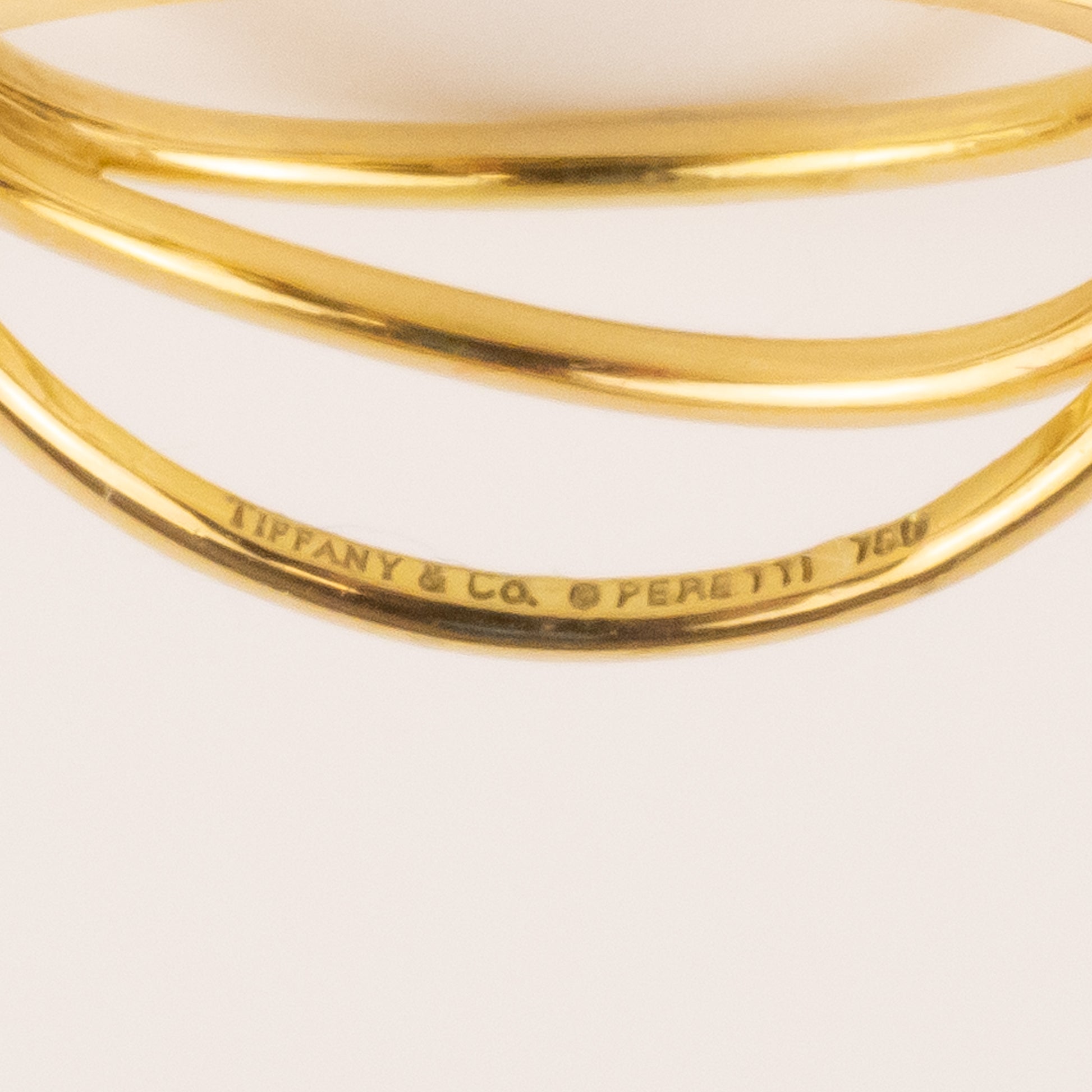 18KYG Tiffany & Co. Elsa Peretti Wave Ring