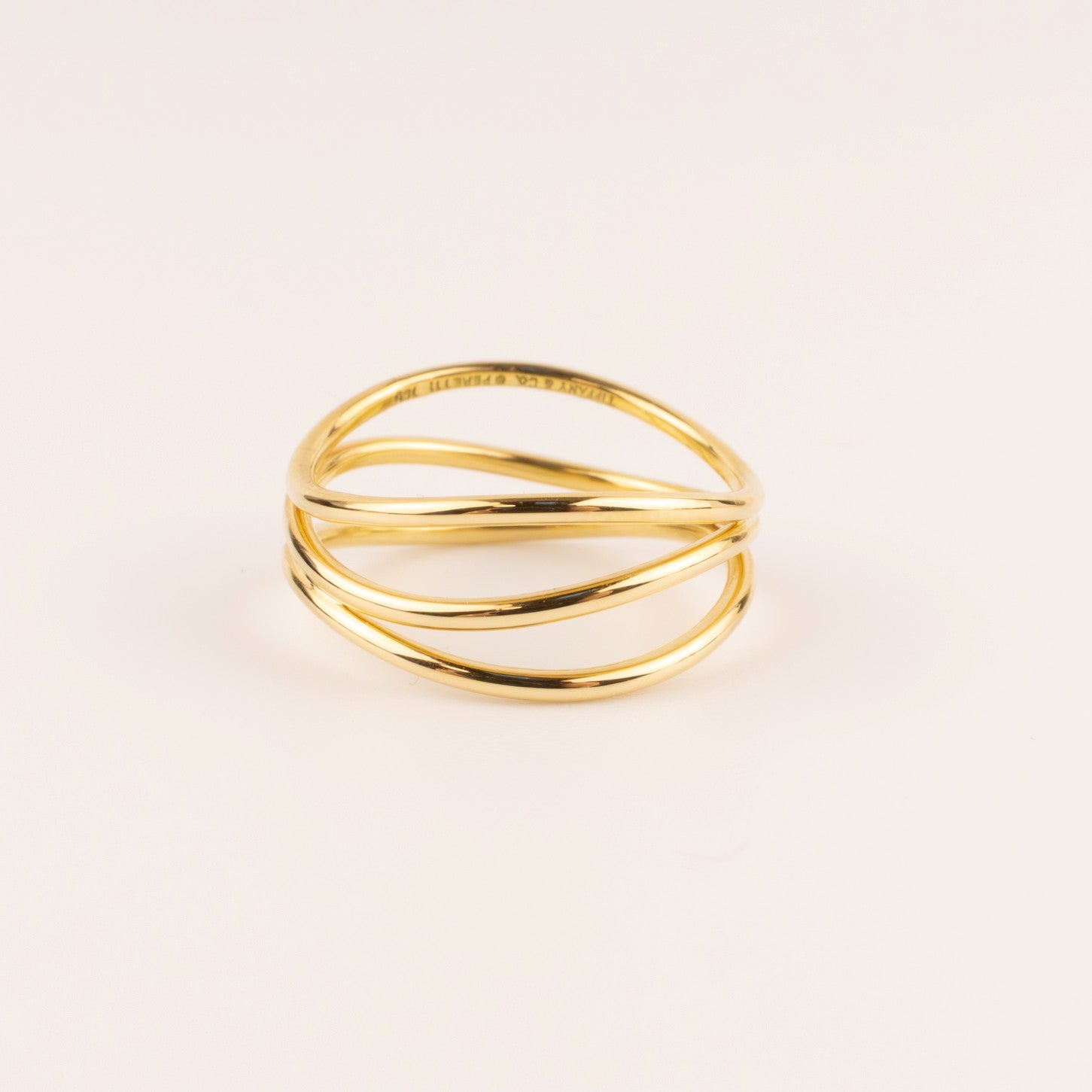 18KYG Tiffany & Co. Elsa Peretti Wave Ring