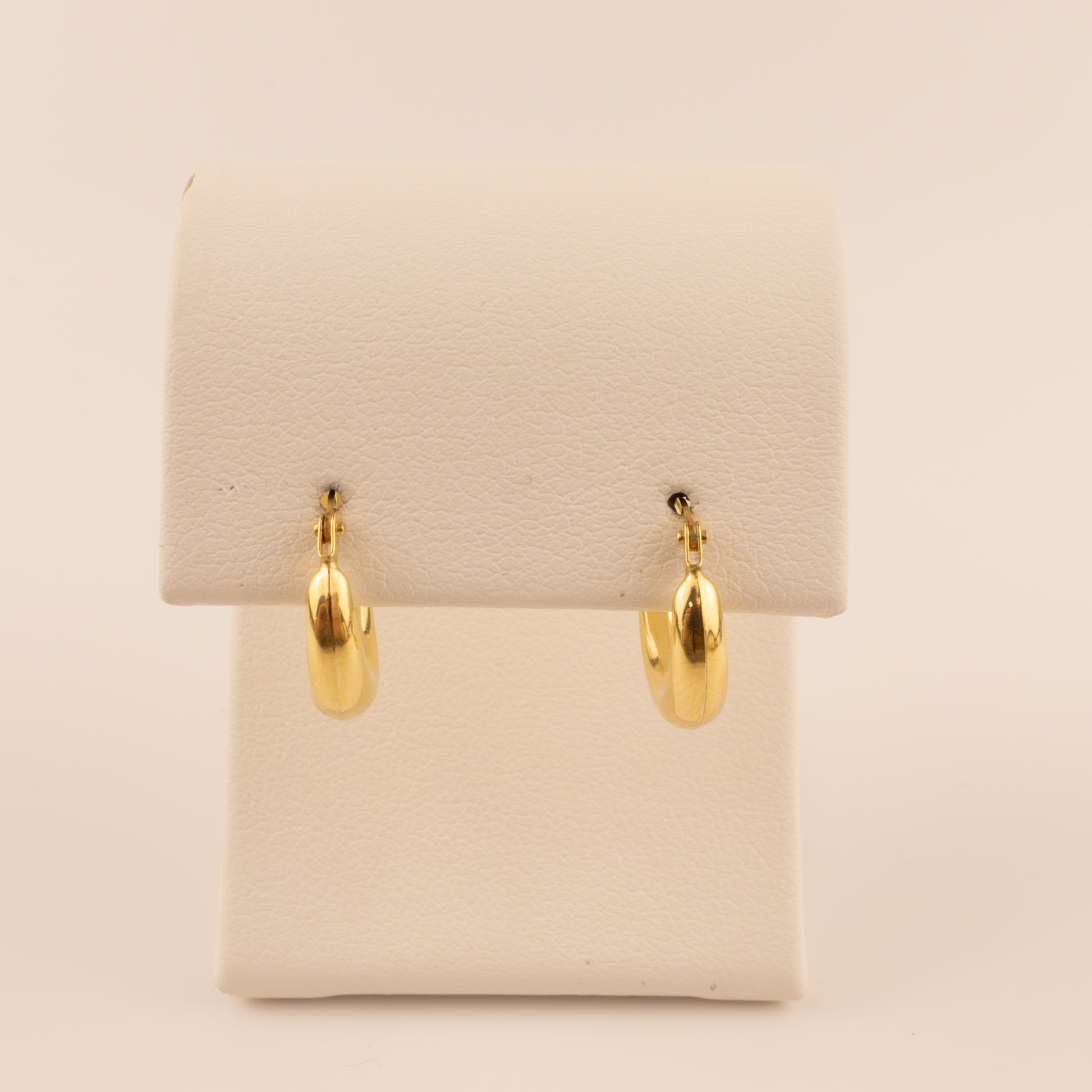 14KYG Tube Huggie Hoop Earrings