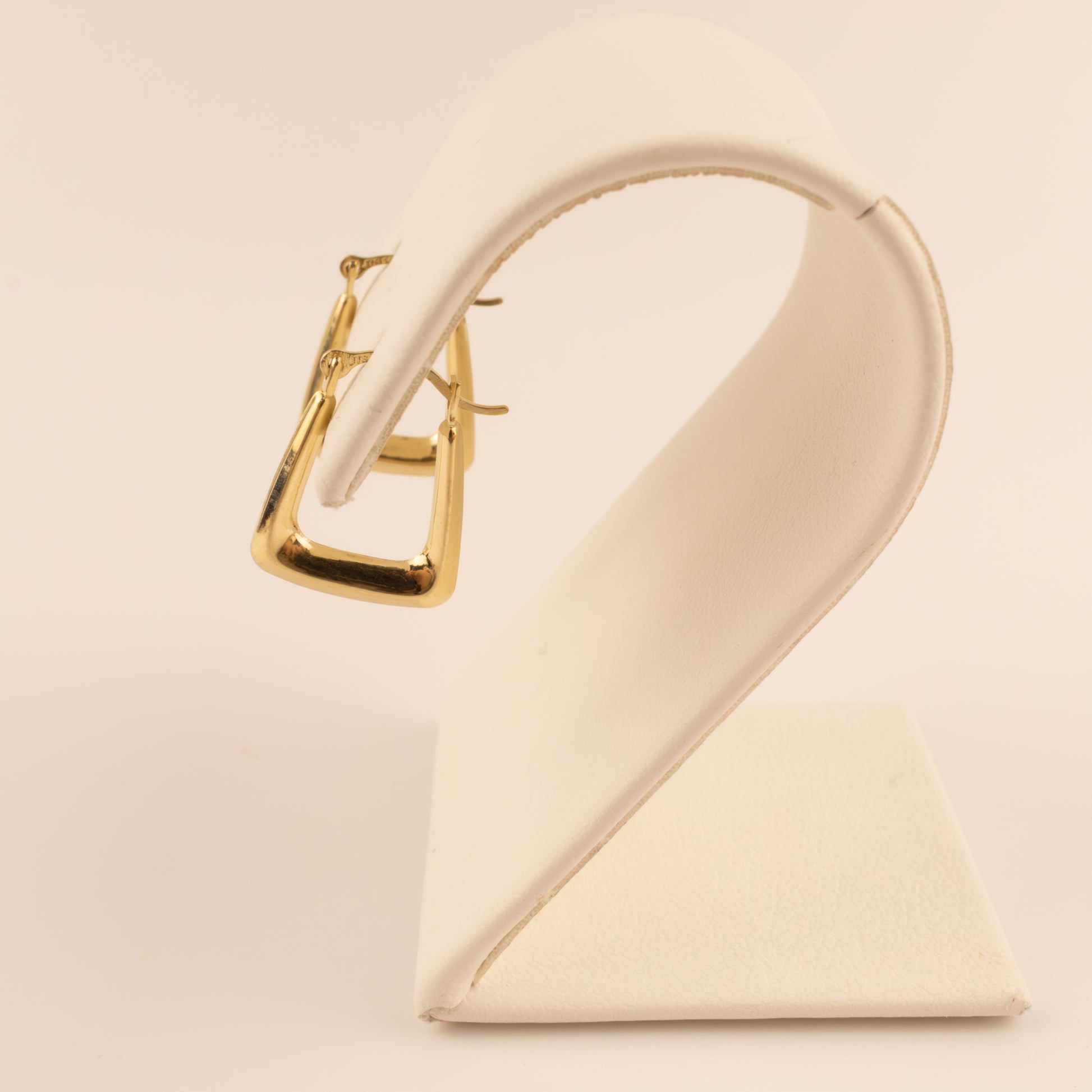 14KYG Square Tube Hoop Earrings