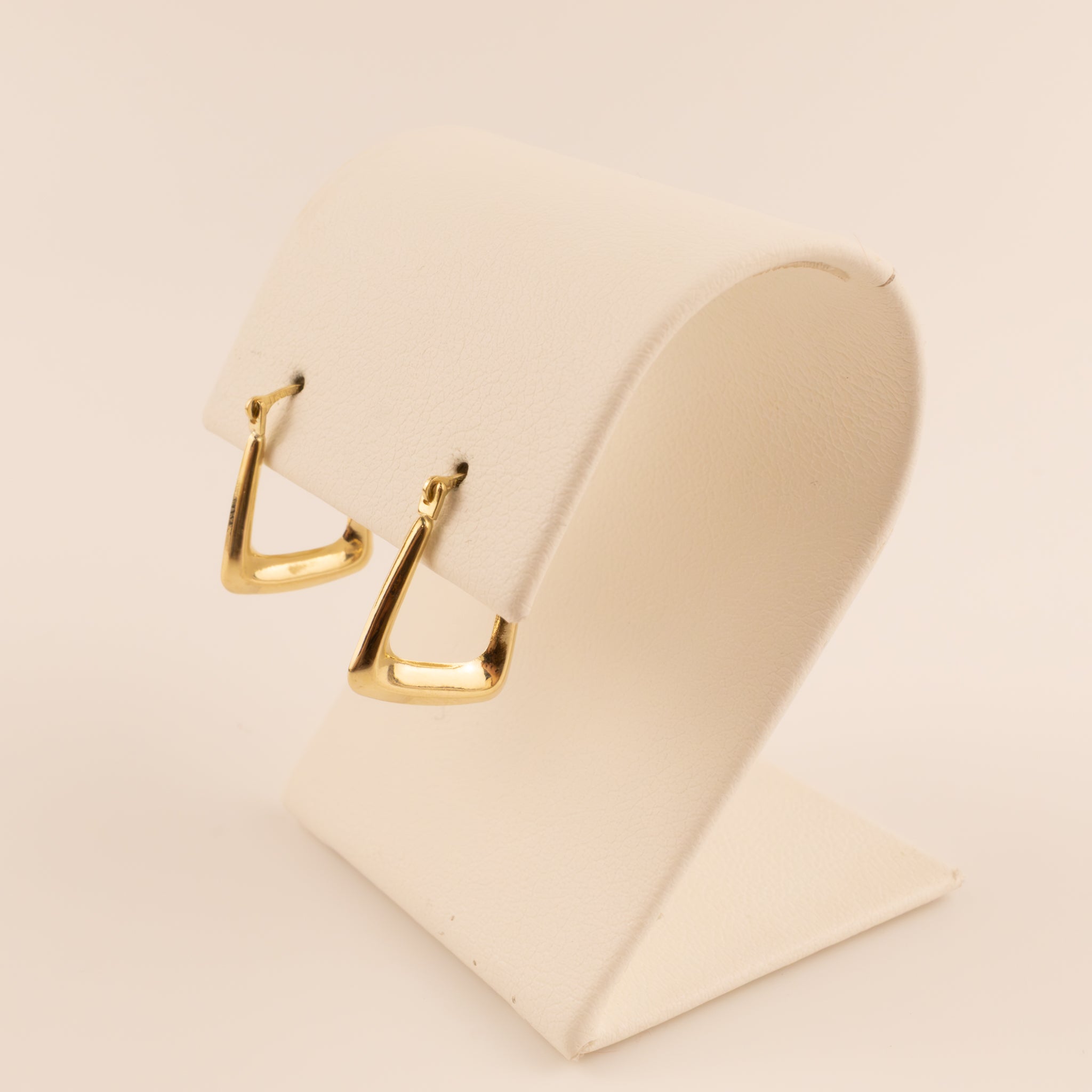 14KYG Square Tube Hoop Earrings