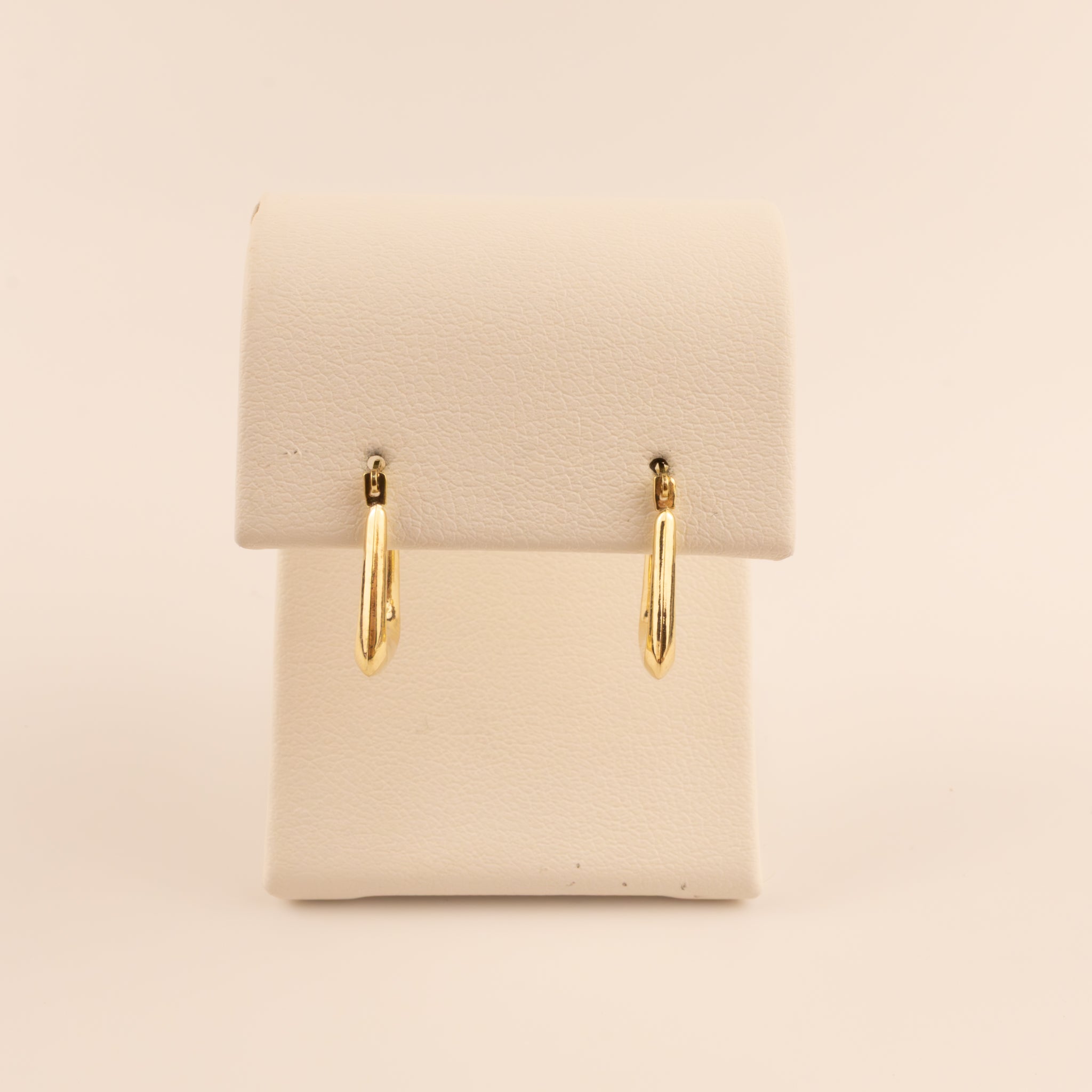 14KYG Square Tube Hoop Earrings