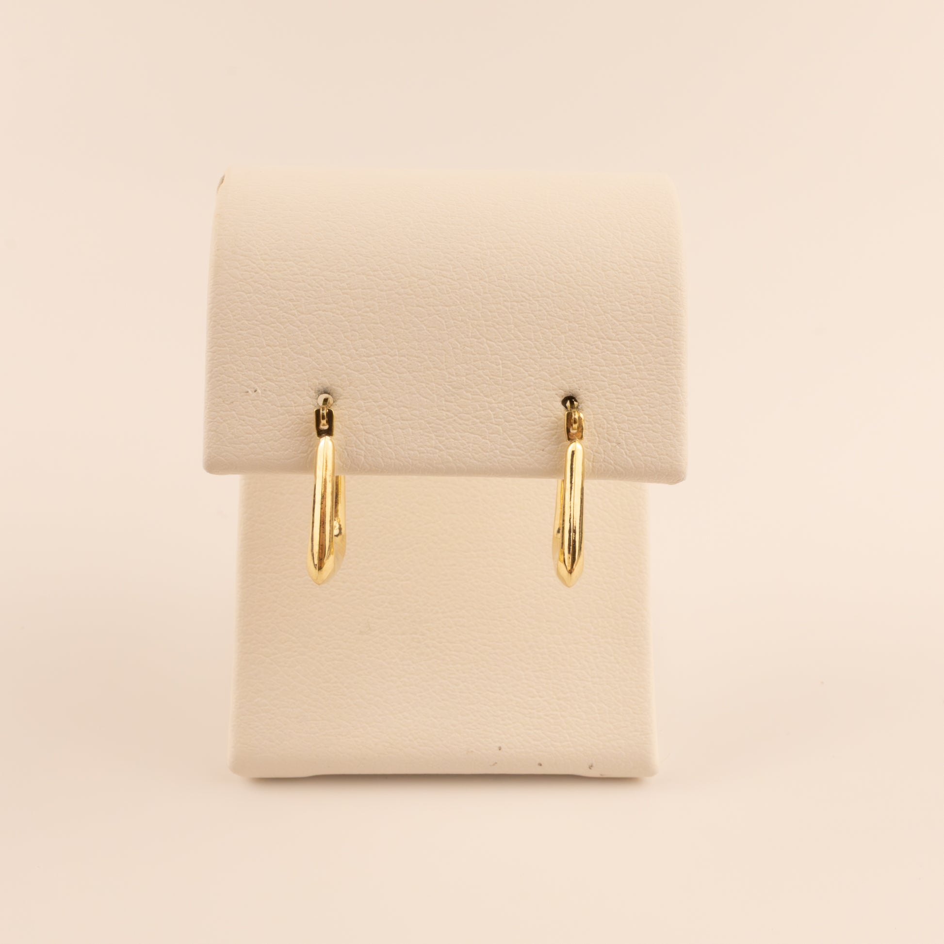 14KYG Square Tube Hoop Earrings