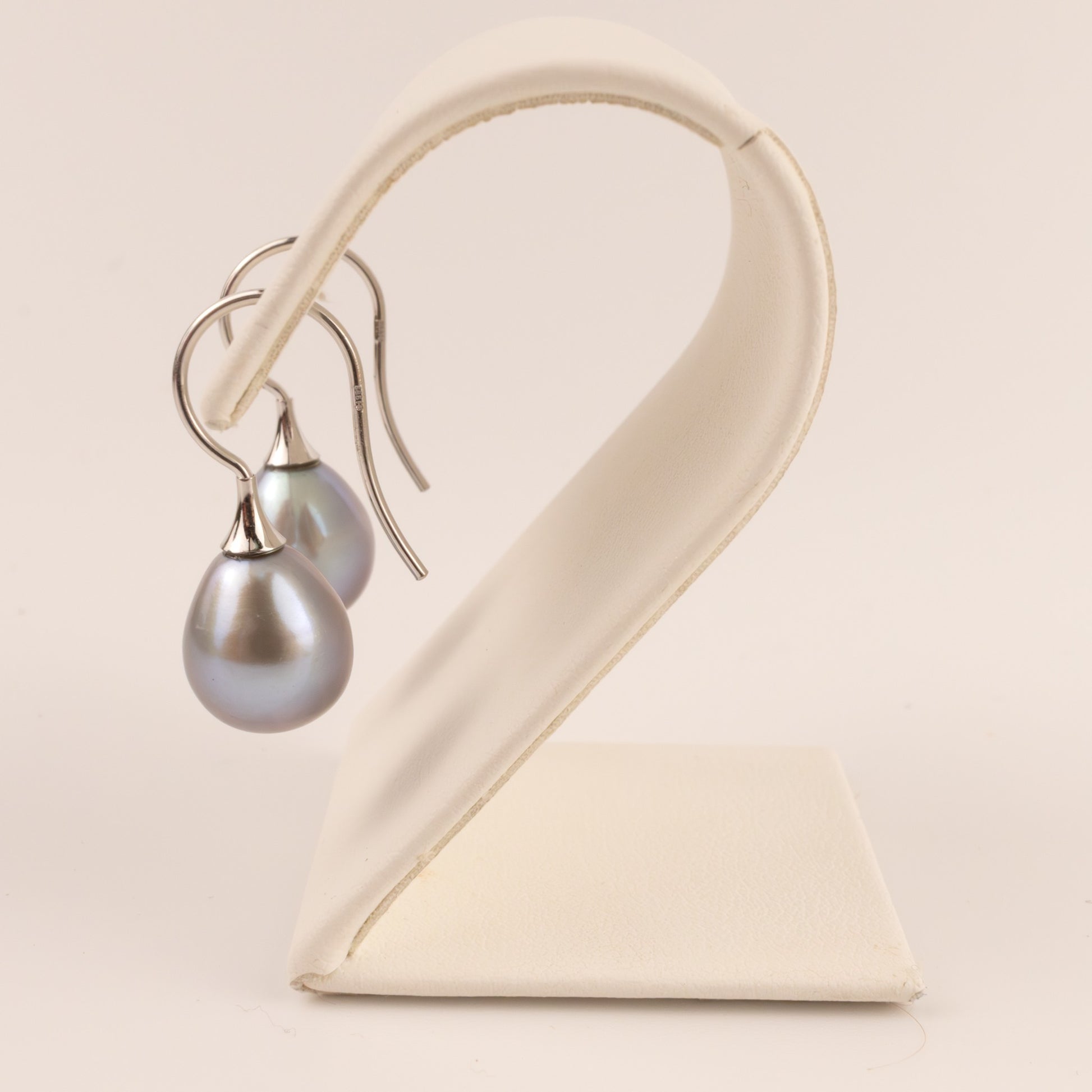 14KWG Silver-Tone Pearl Drop Earrings