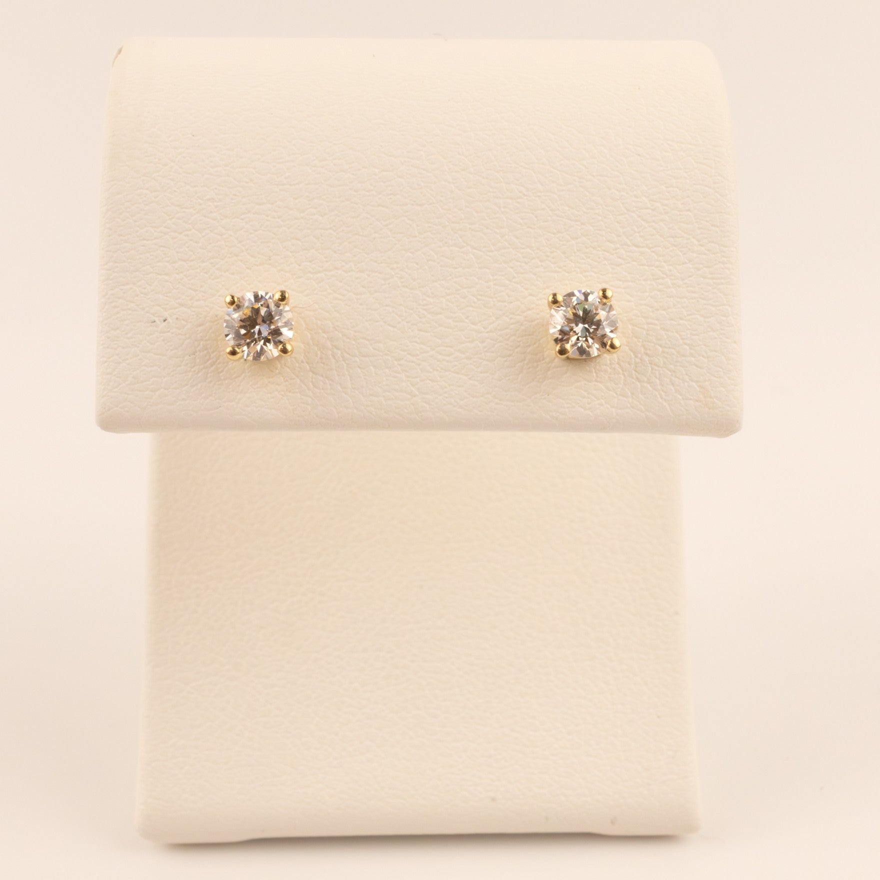 14KYG Lab Grown Diamond 0.50cttw Basket Stud Earrings