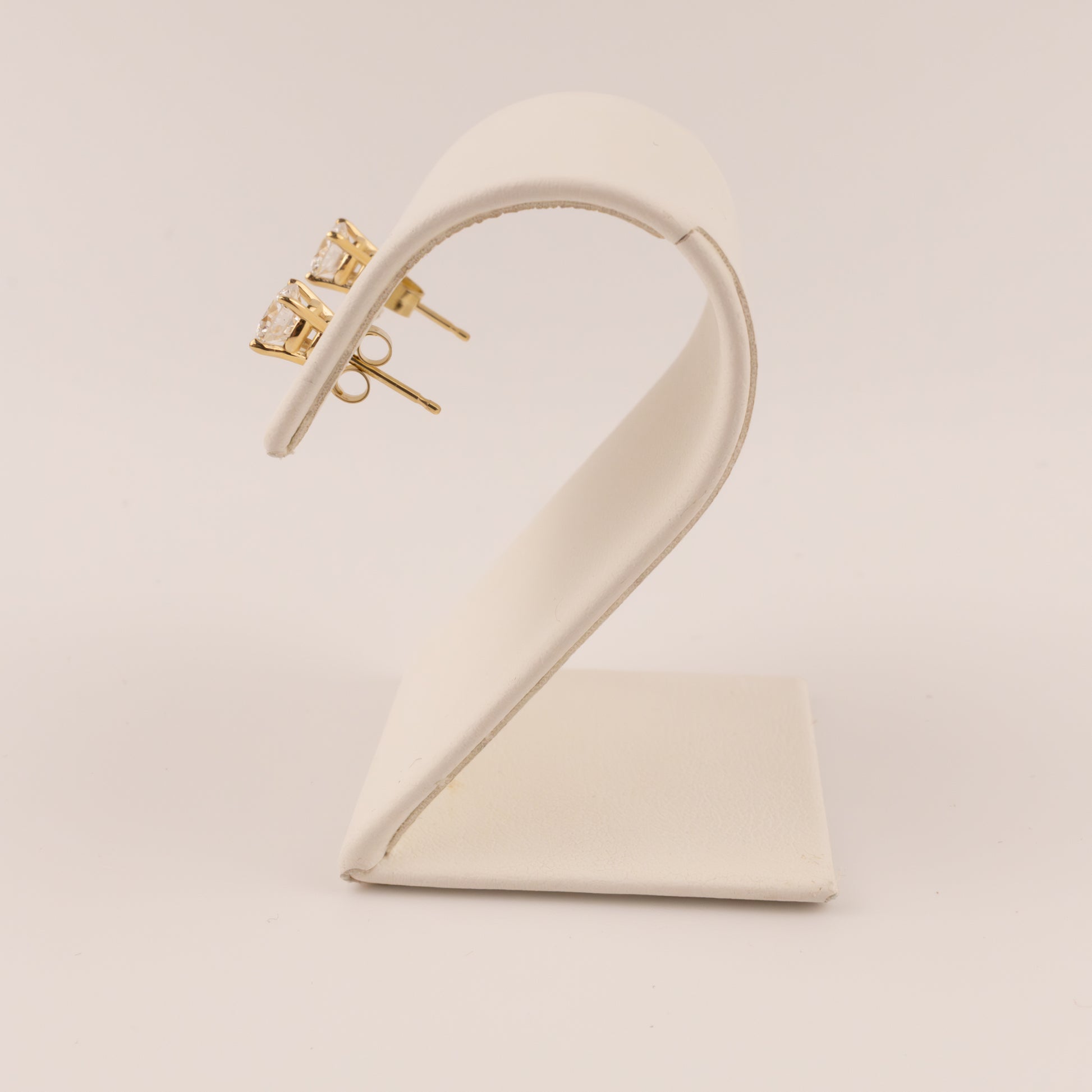 14KYG Lab Grown Diamond 1.00cttw Basket Stud Earrings