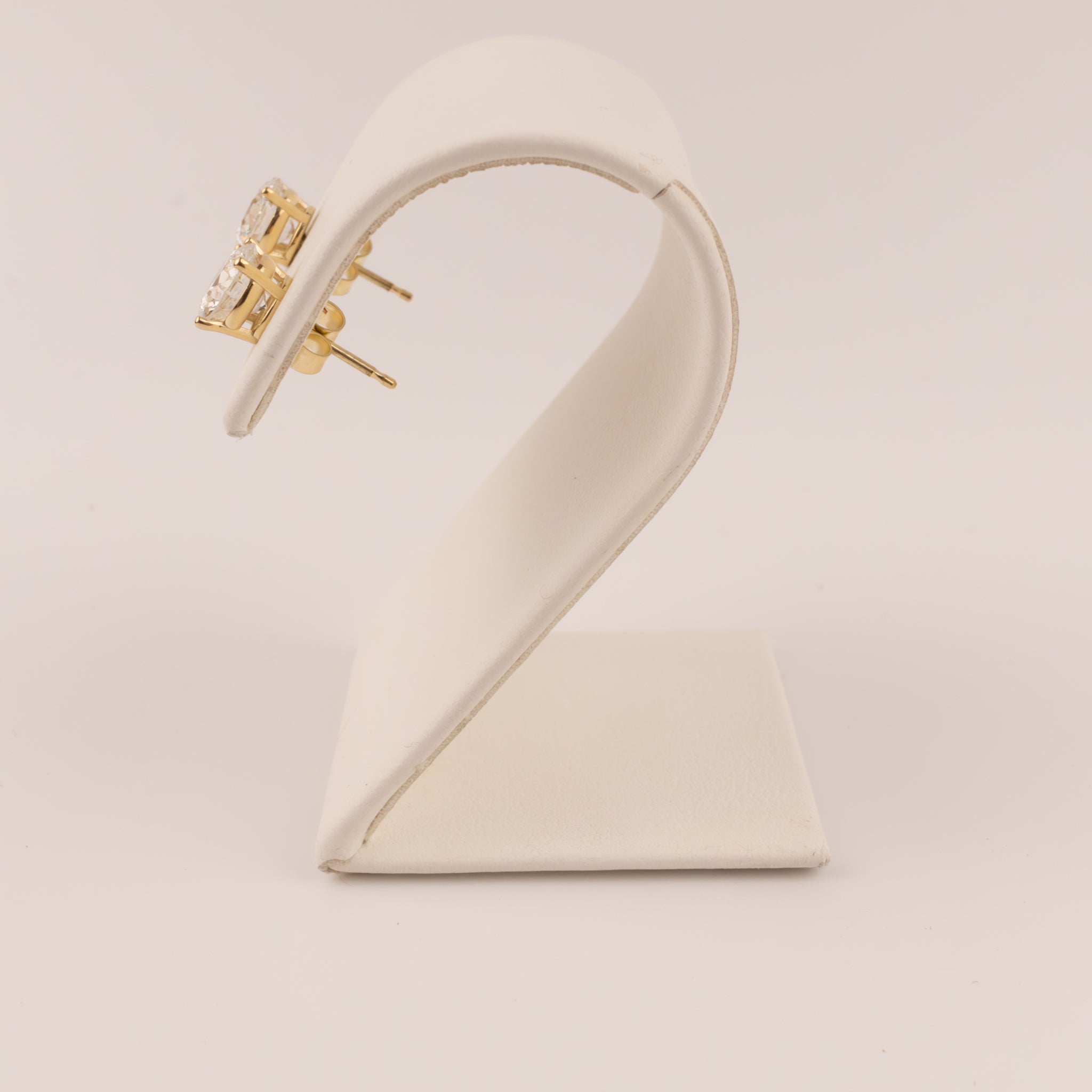 14KYG Lab Grown Diamond 2.00cttw Basket Set Stud Earrings