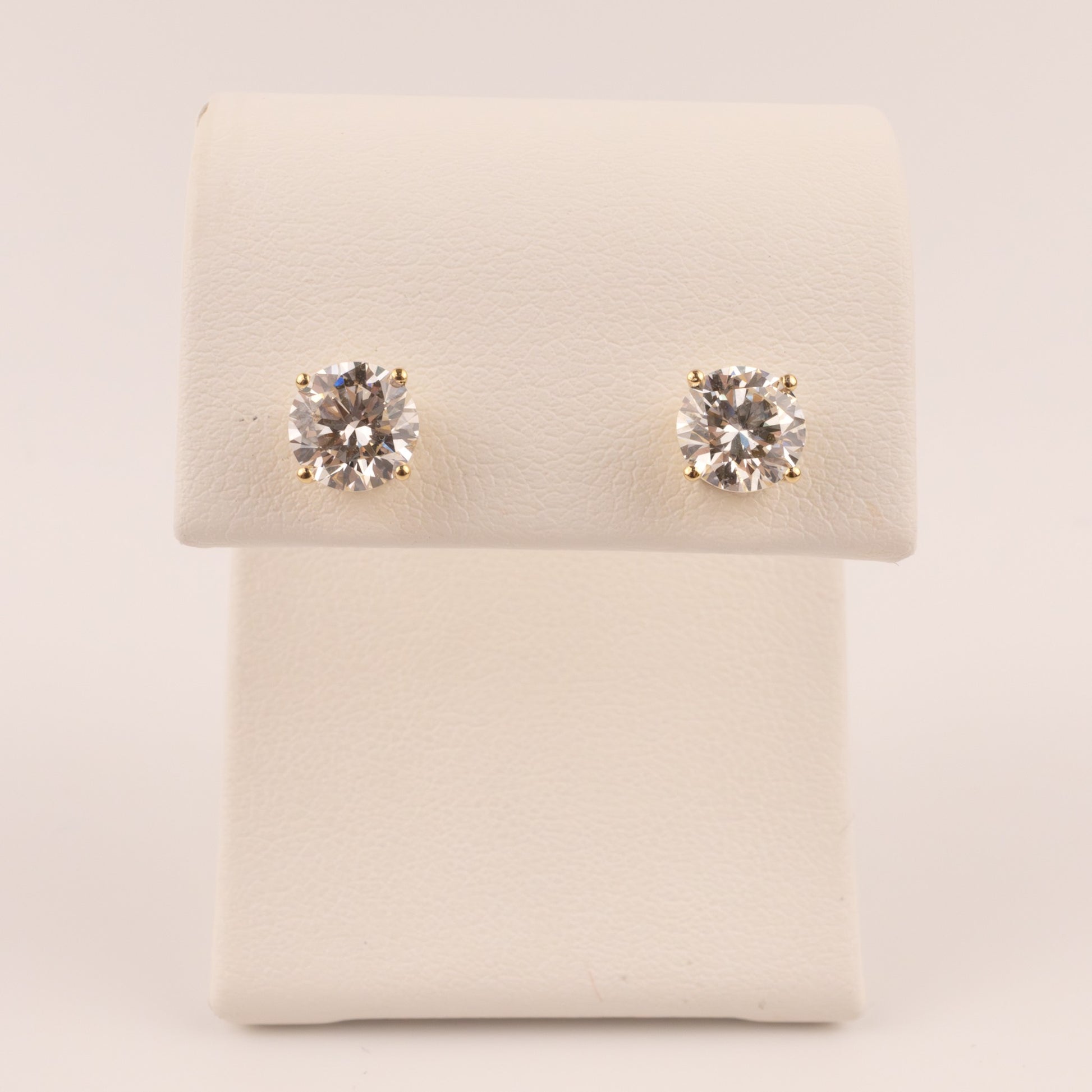 14KYG Lab Grown Diamond 2.00cttw Basket Set Stud Earrings