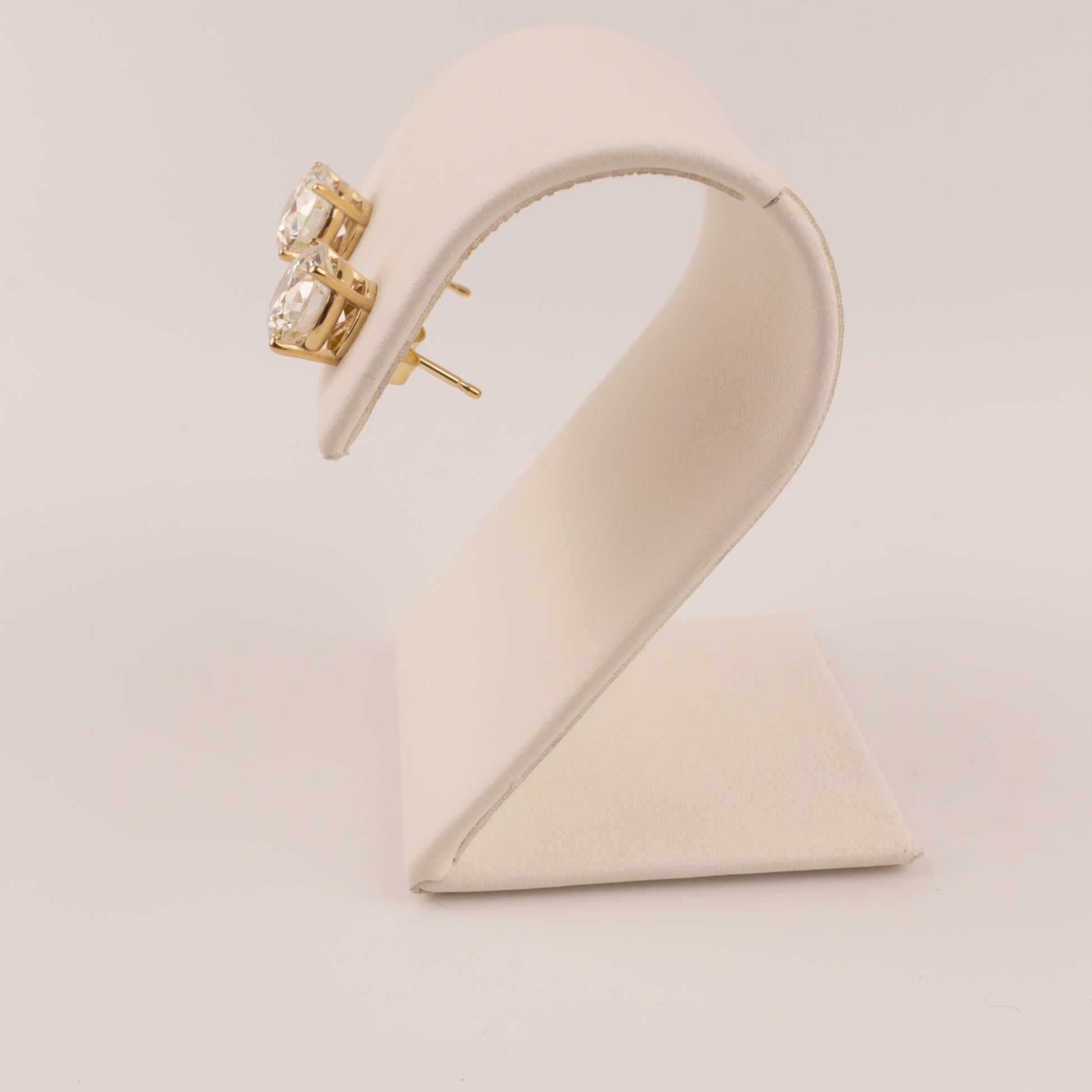 14KYG Lab Grown Diamonds 3.0cttw Basket Stud Earrings