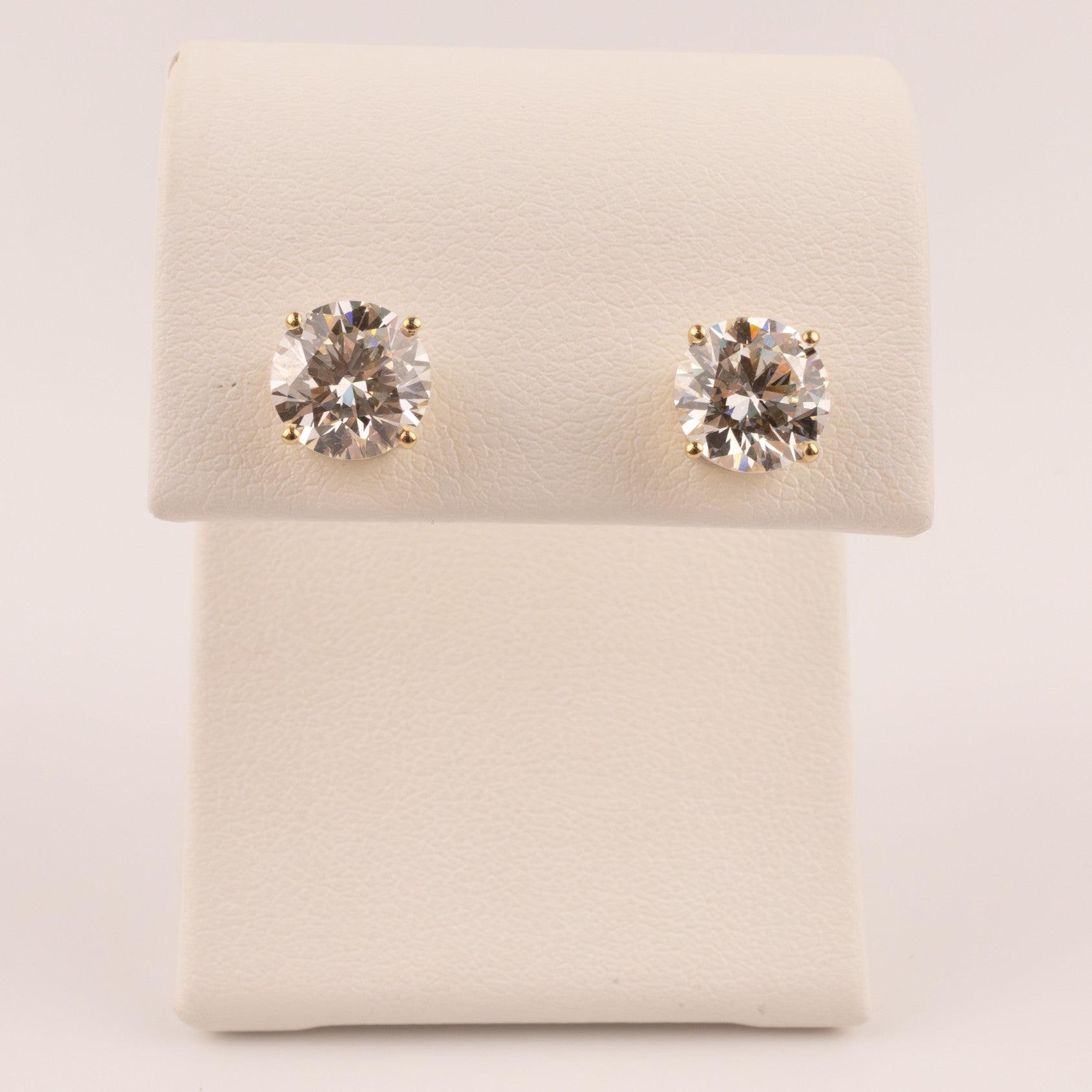 14KYG Lab Grown Diamonds 3.00cttw Basket Stud Earrings