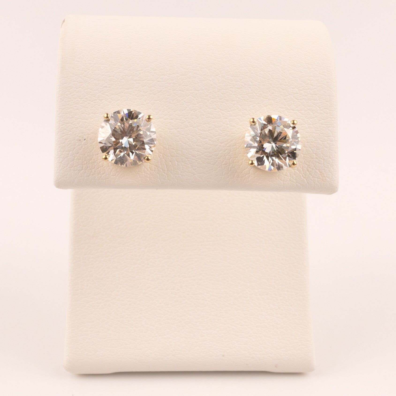 14KYG Lab Grown Diamonds 3.0cttw Basket Stud Earrings