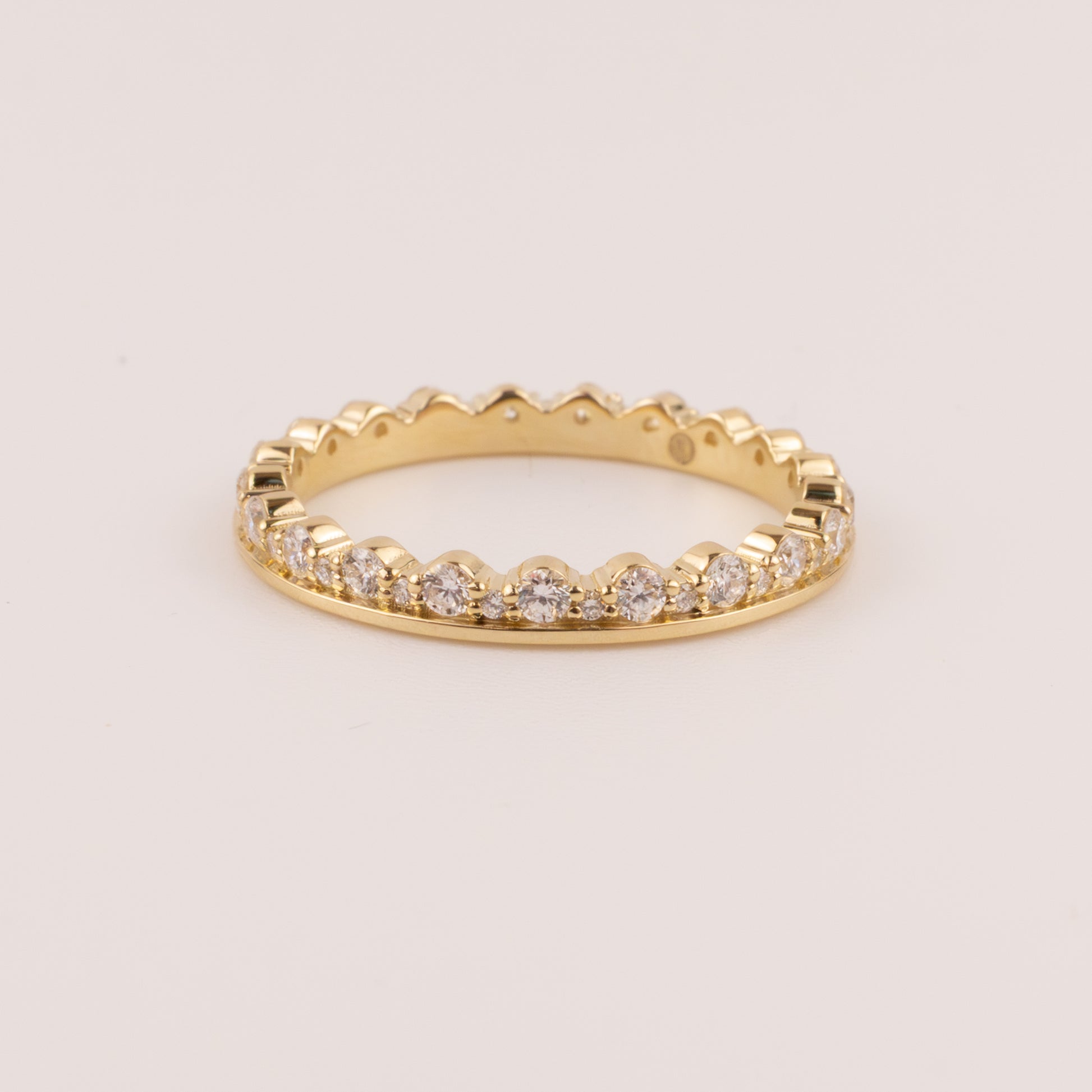 14KYG Stackable Eternity Diamond Band