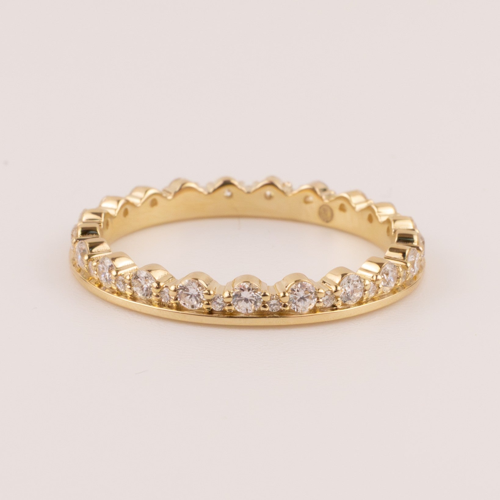 14KYG Stackable Eternity Diamond Band