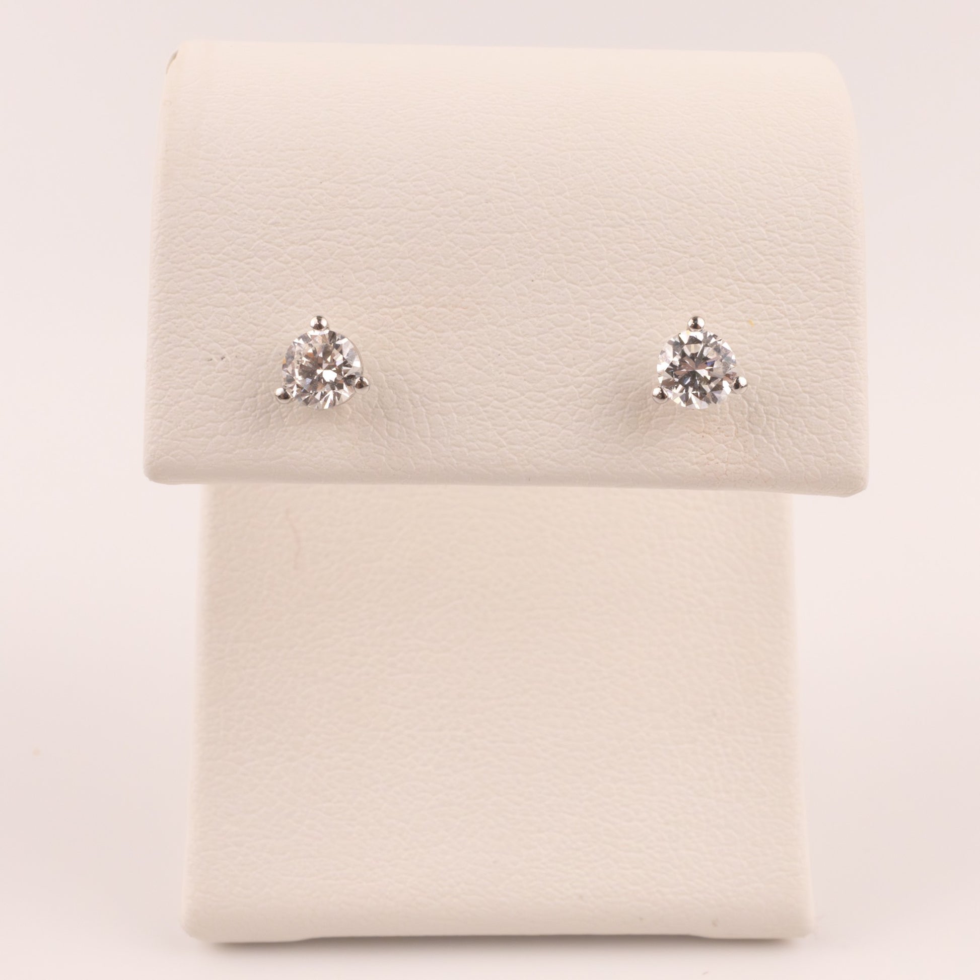 14KWG Lab Grown Diamond 0.50cttw Martini Set Stud Earrings