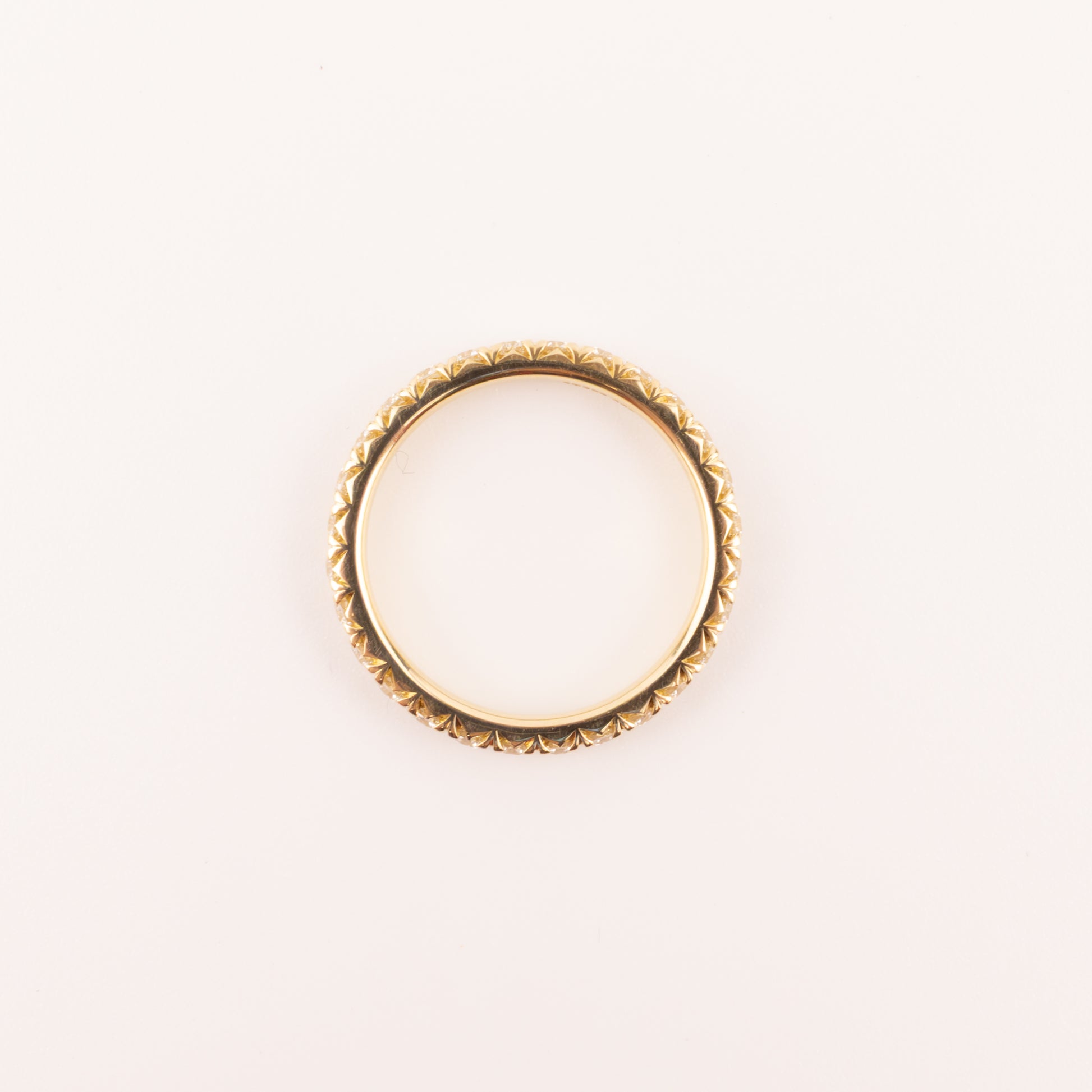 14KYG French Set Eternity Diamond Band