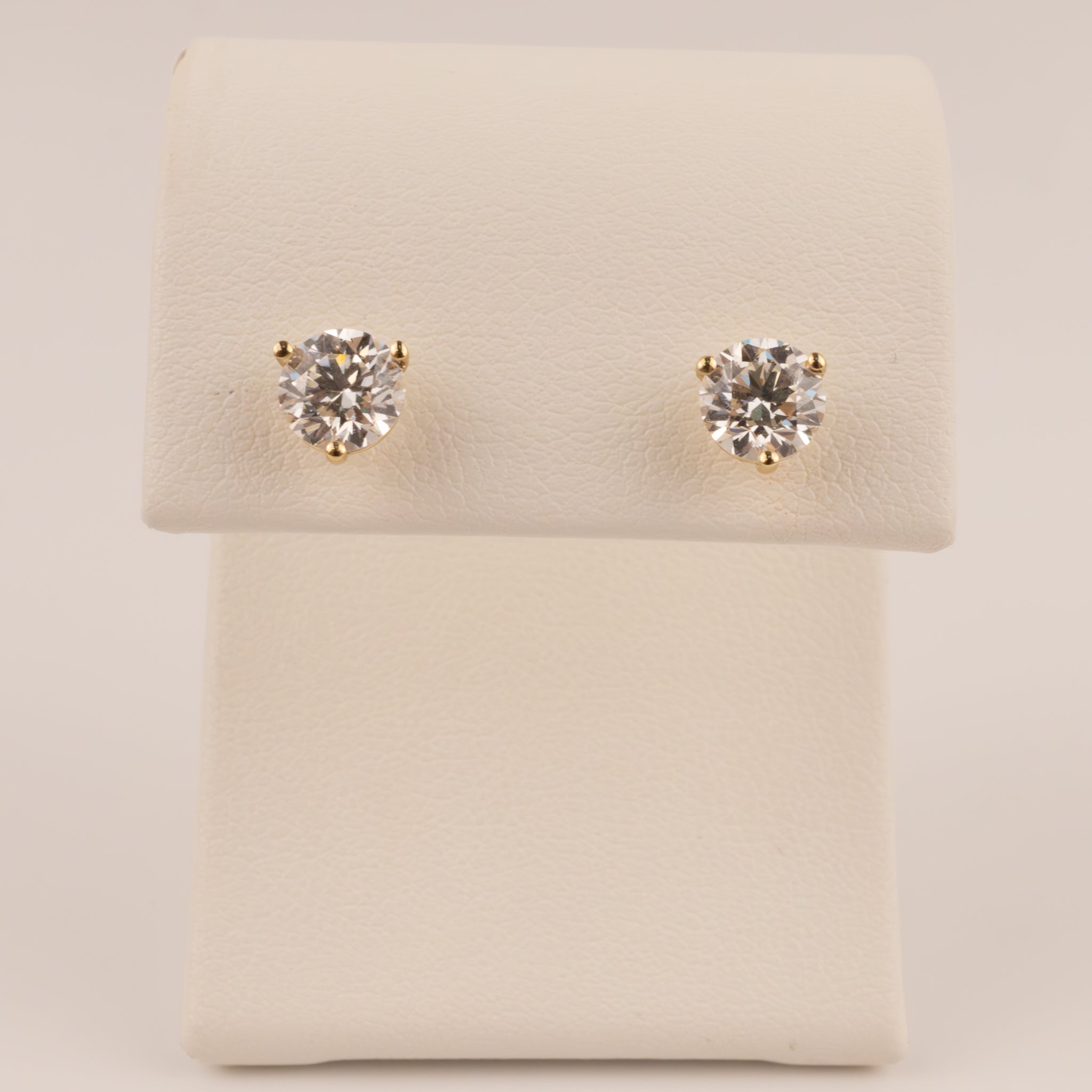 14KYG Lab Grown Diamond 1.50cttw Martini Set Stud Earrings