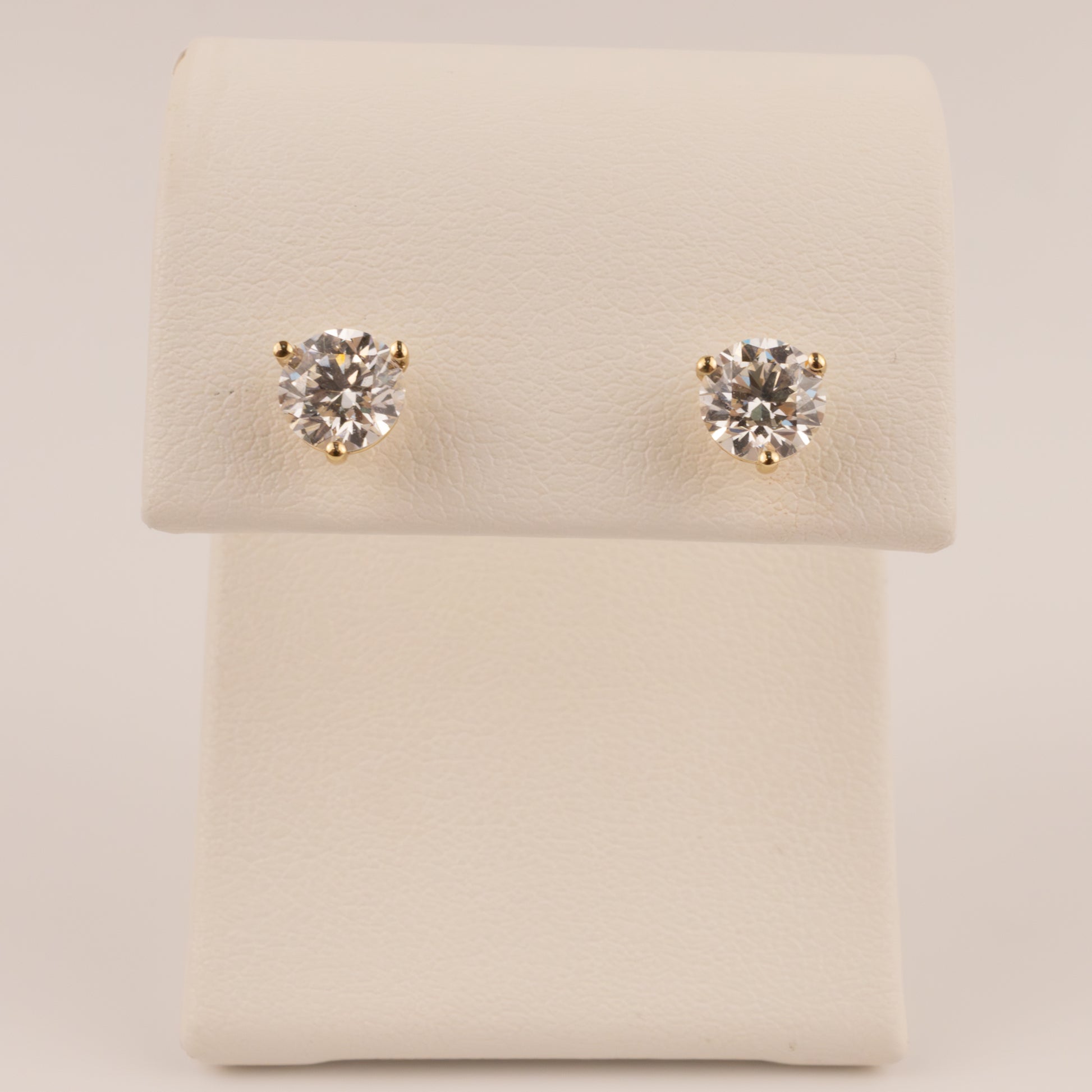 14KYG Lab Grown Diamond 1.50cttw Martini Set Stud Earrings