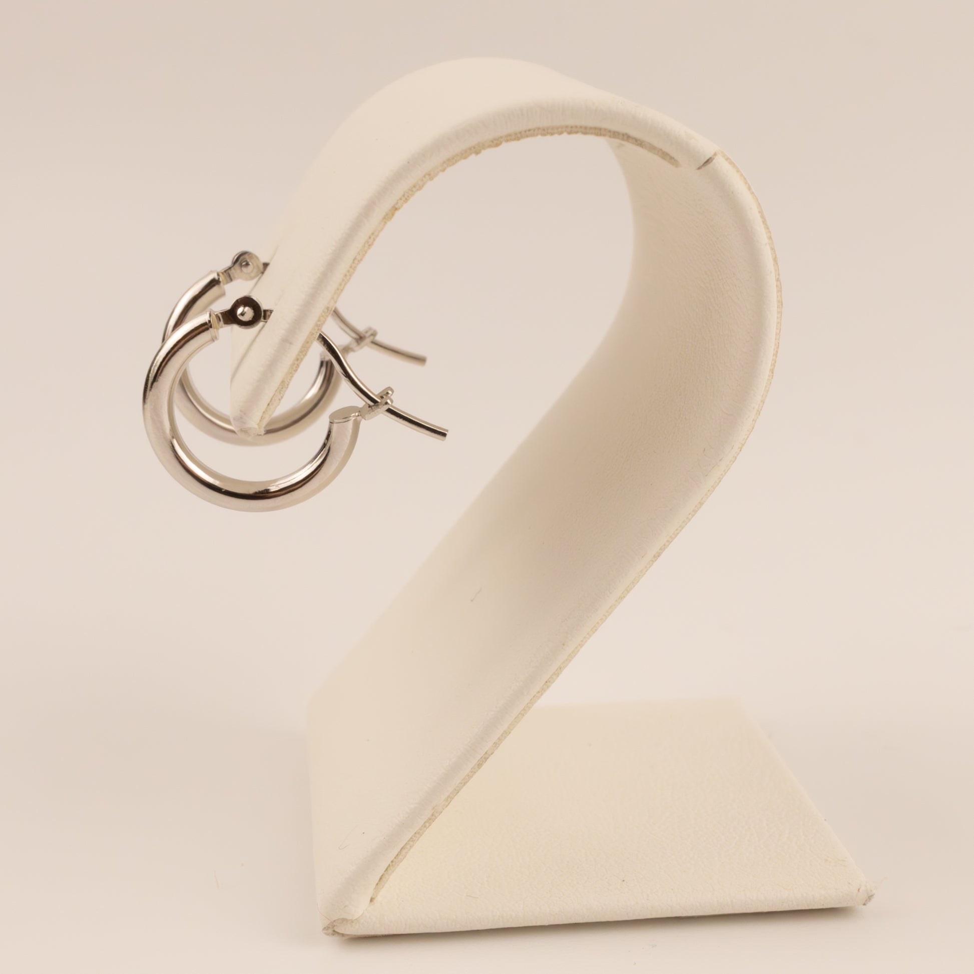 14KWG 2x12mm Tube Huggie Hoop Earrings