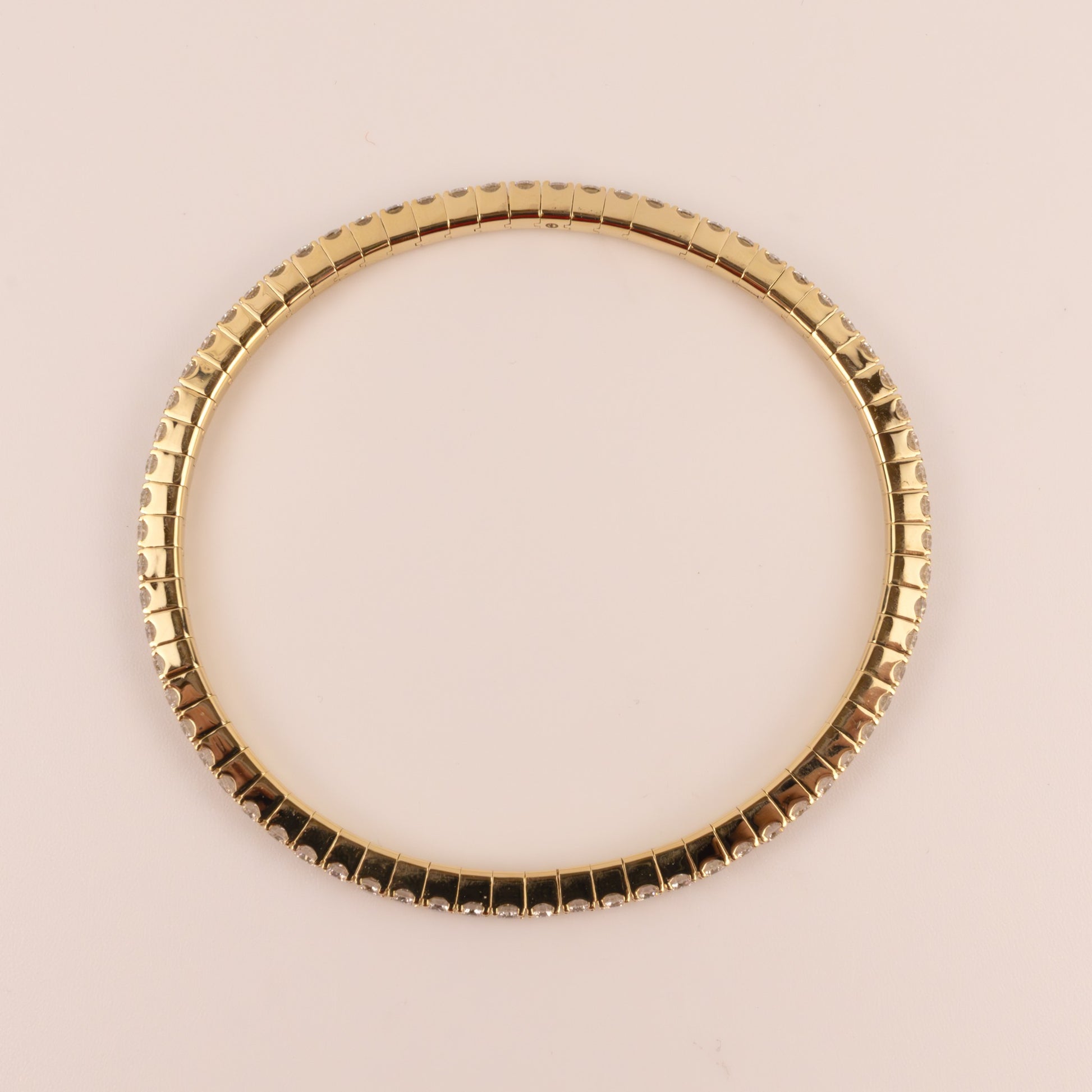 14KYG Lab Grown Diamond Stretch Bracelet