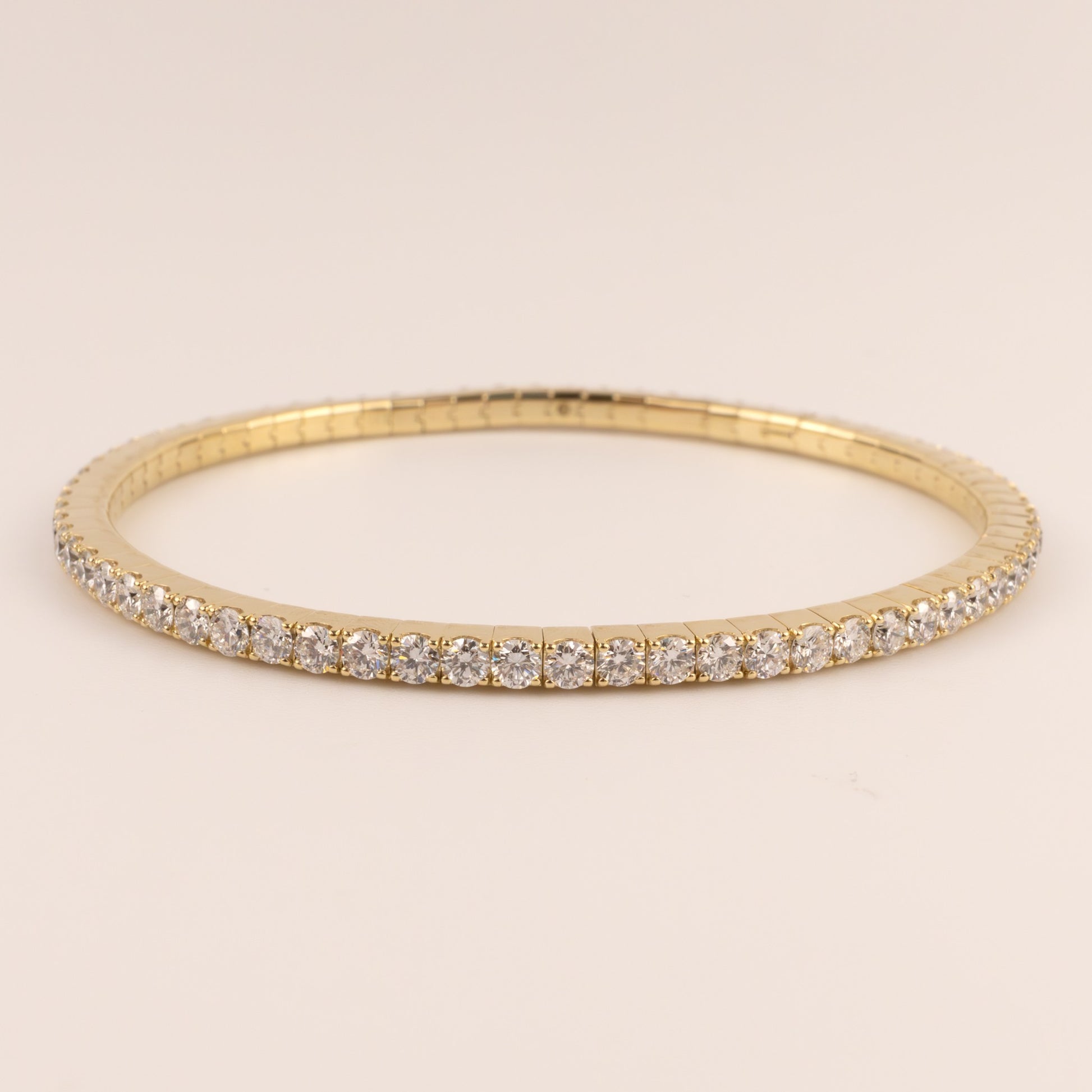 14KYG Lab Grown Diamond Stretch Bracelet