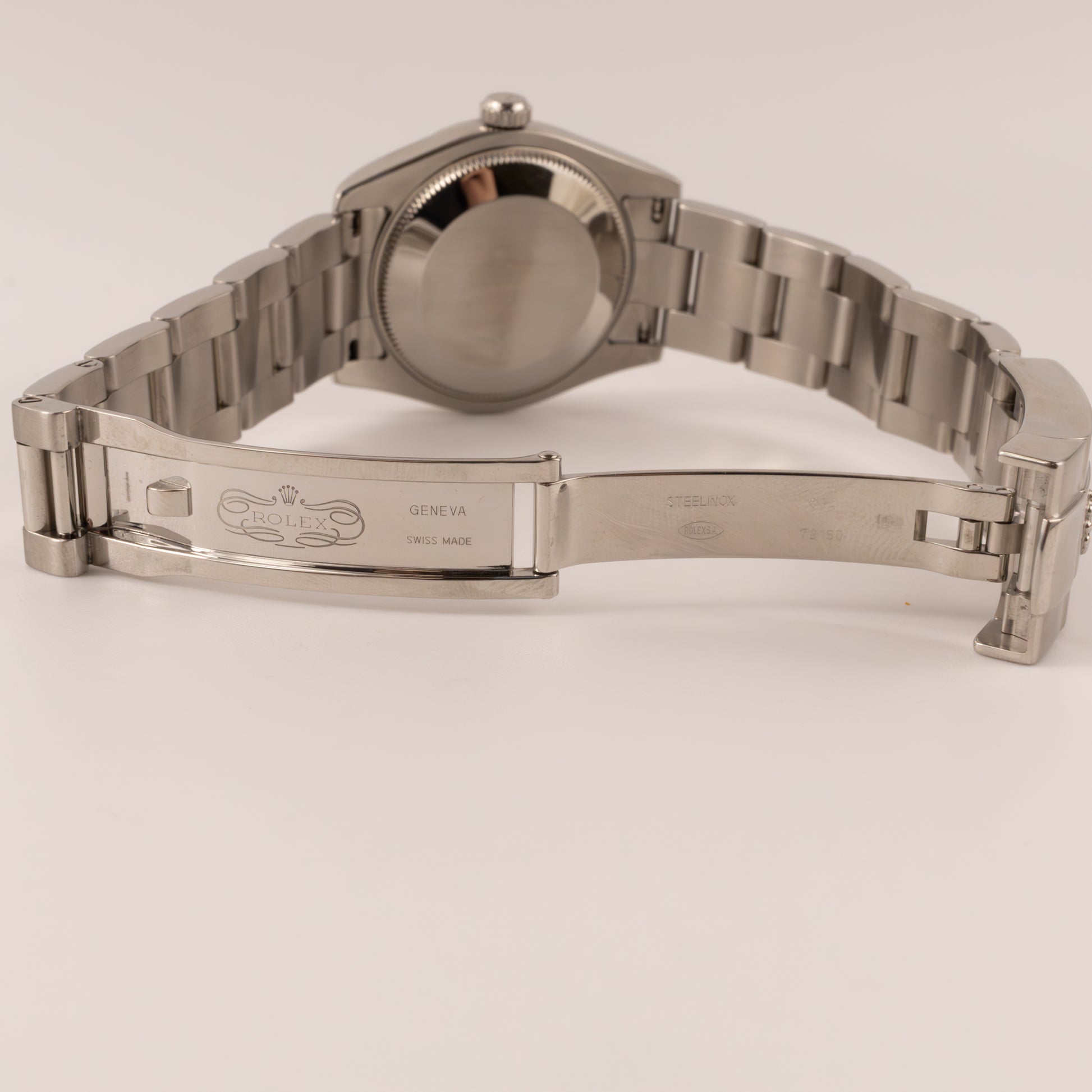 Rolex Pink Dial Datejust Stainless Steel and 18KWG Watch