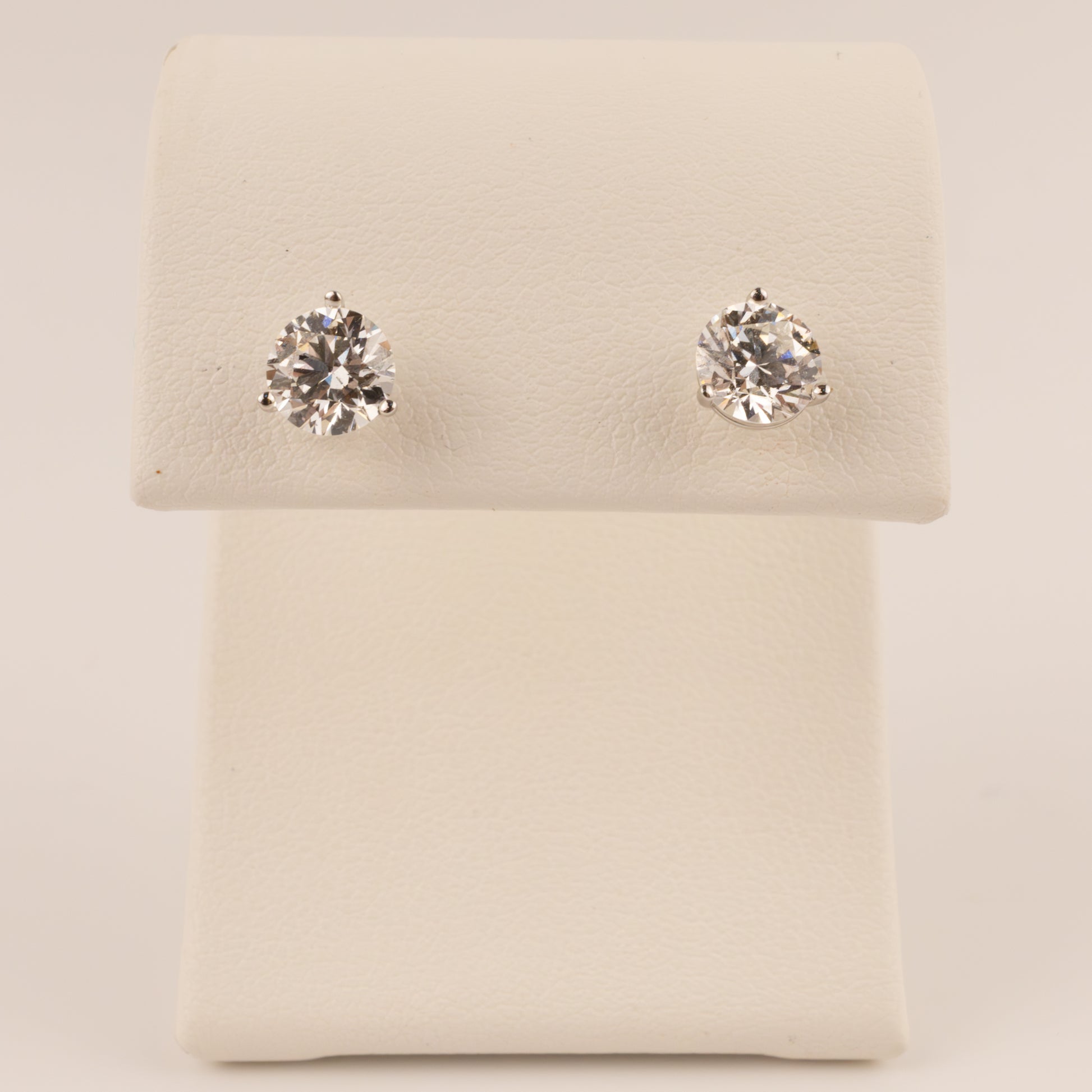 14KWG Lab Grown Diamond 1.50cttw Martini Set Stud Earrings