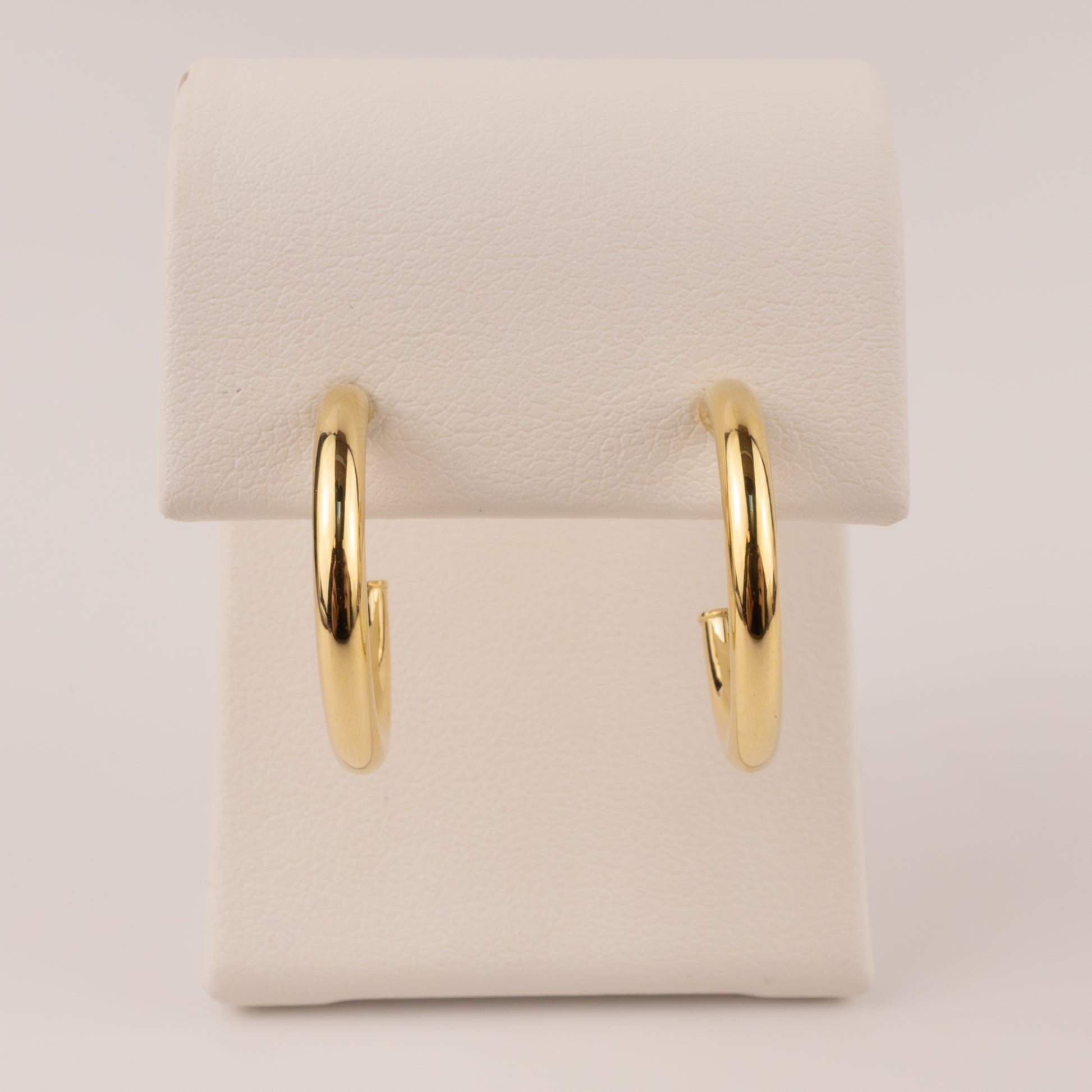 14KYG 2.5x20mm Open Tube Hoop Earrings