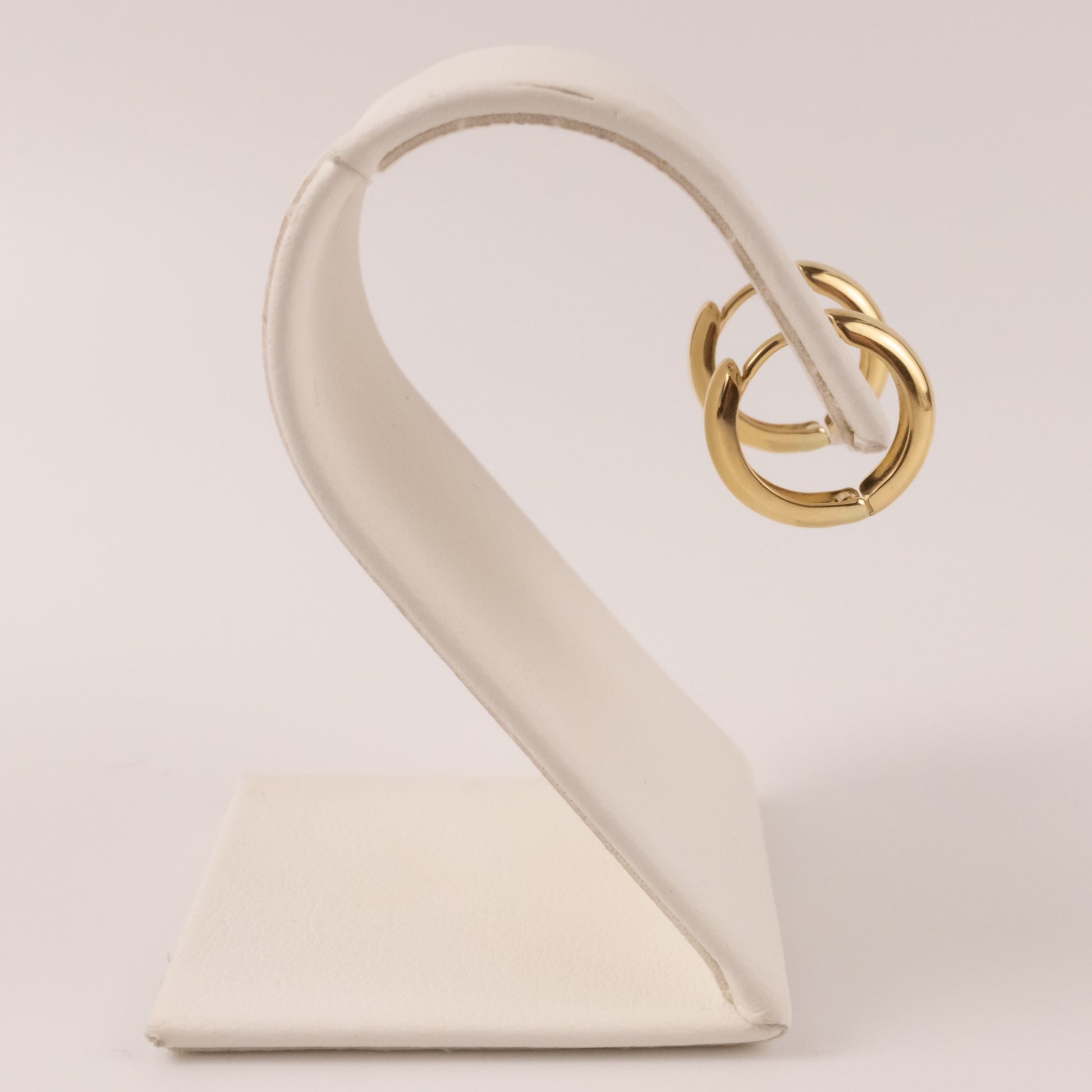 14KYG 3x12mm Hinged Huggie Hoop Earrings