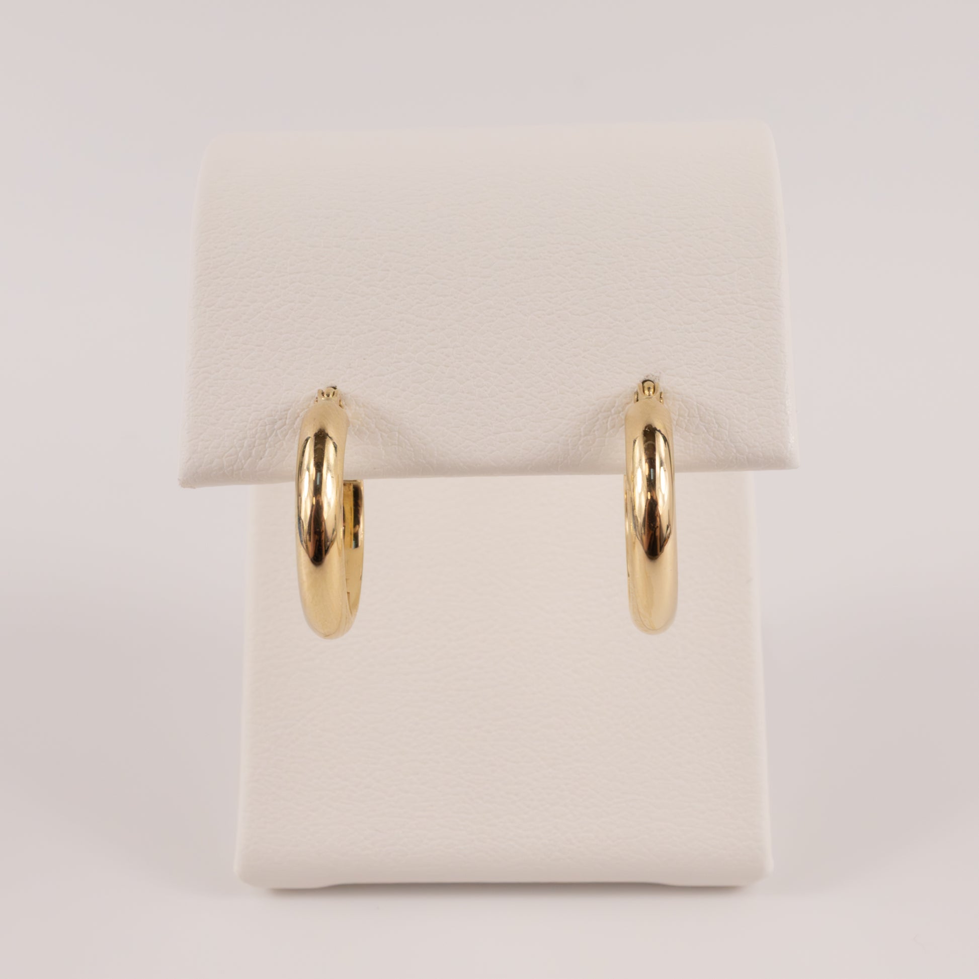 14KYG Round Tube 2.75x12mm Hoop Earrings