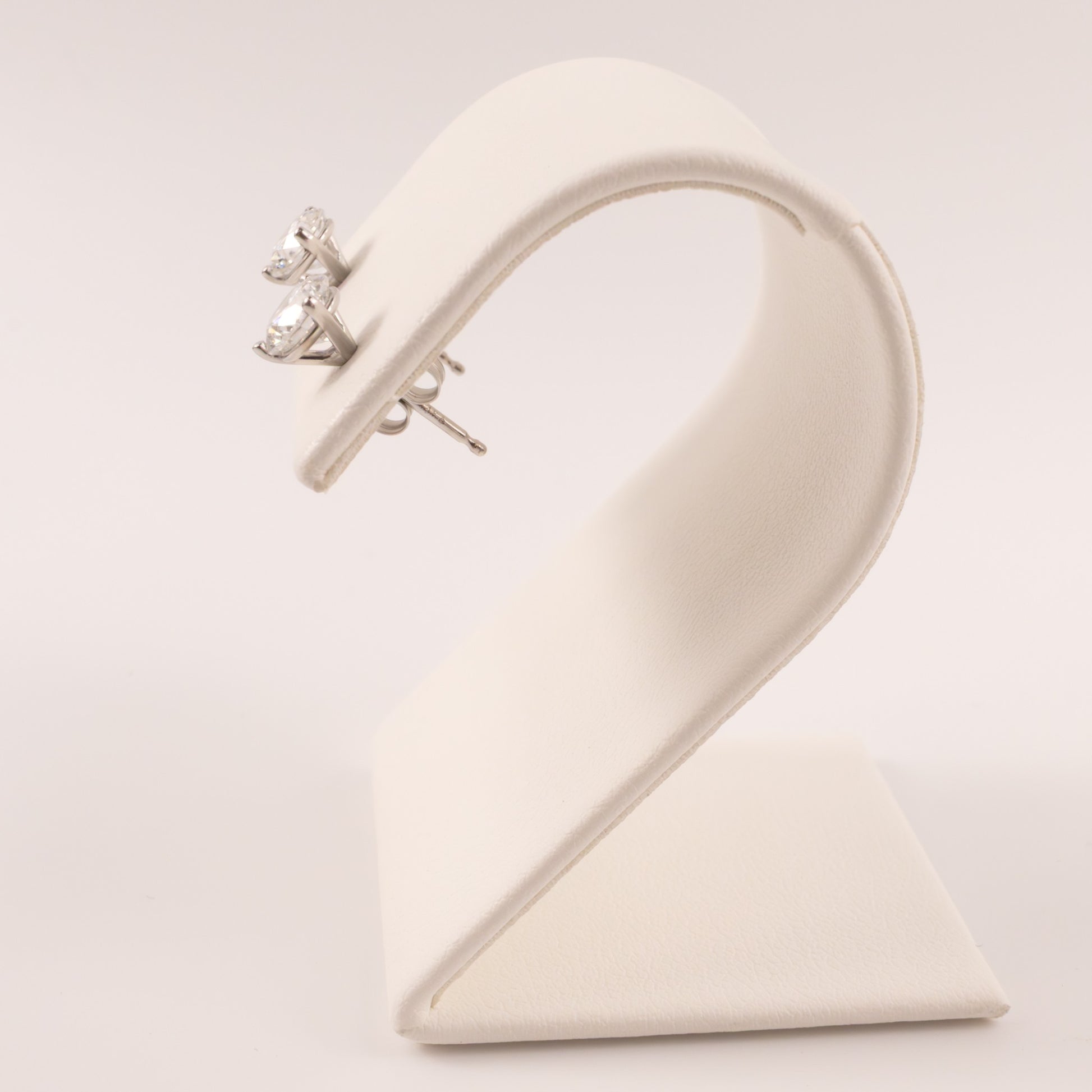 14KWG Lab Grown Diamond 1.00cttw Martini Set Stud Earrings