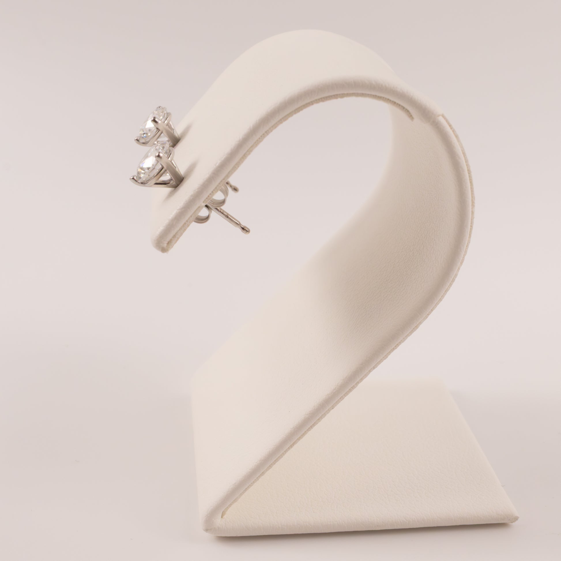 14KWG Lab Grown Diamond 1.00cttw Martini Set Stud Earrings