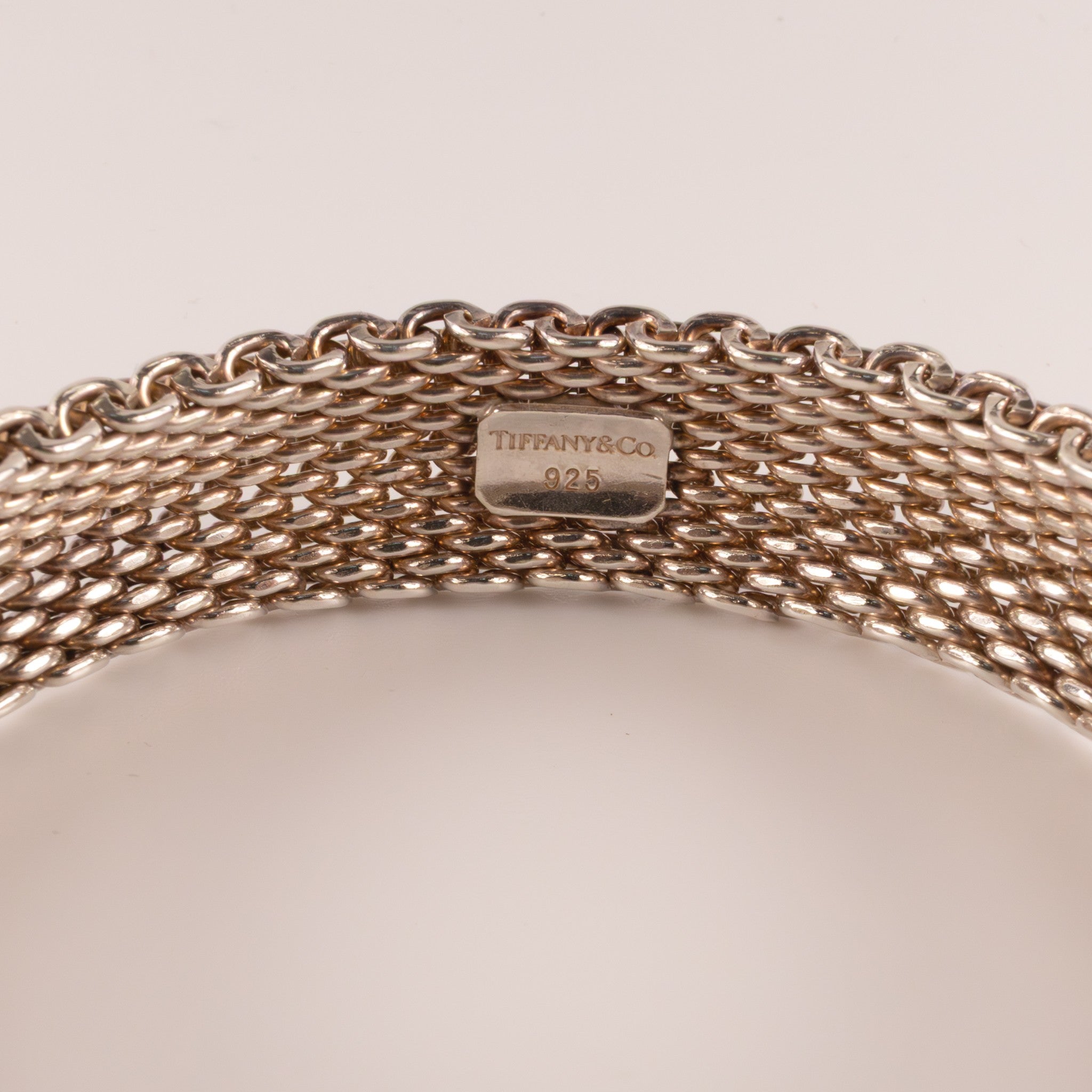 Sterling Silver Tiffany & Co. Woven Link Wide Bracelet