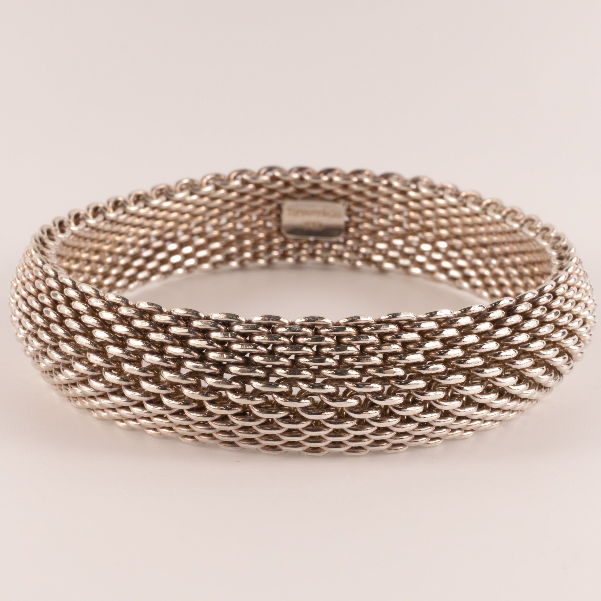 Sterling Silver Tiffany & Co. Woven Link Wide Bracelet