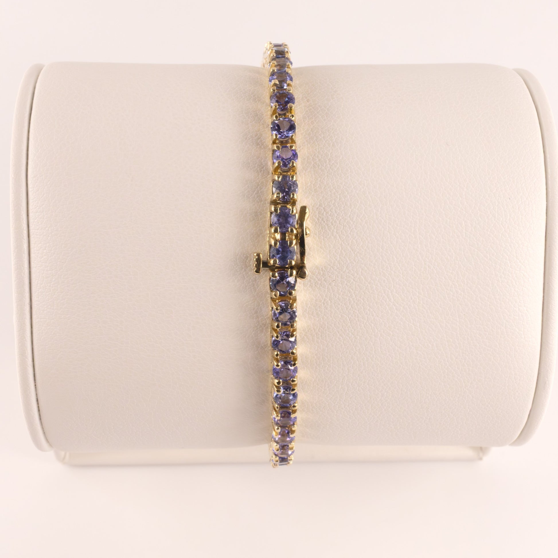 14KYG Tanzanite Tennis Bracelet