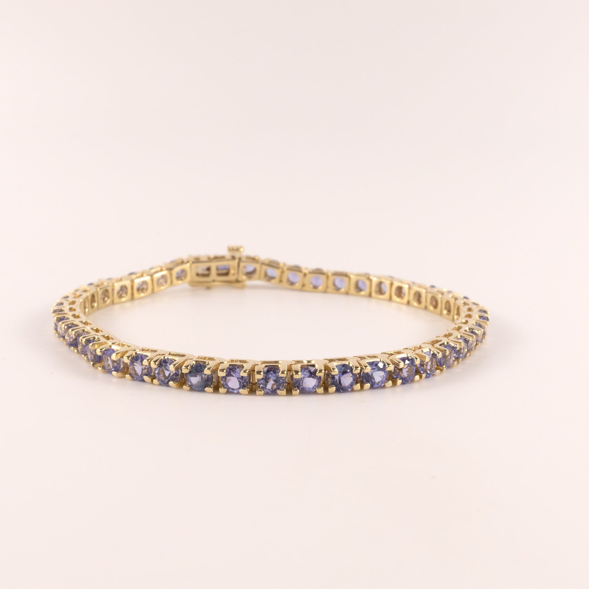14KYG Tanzanite Tennis Bracelet