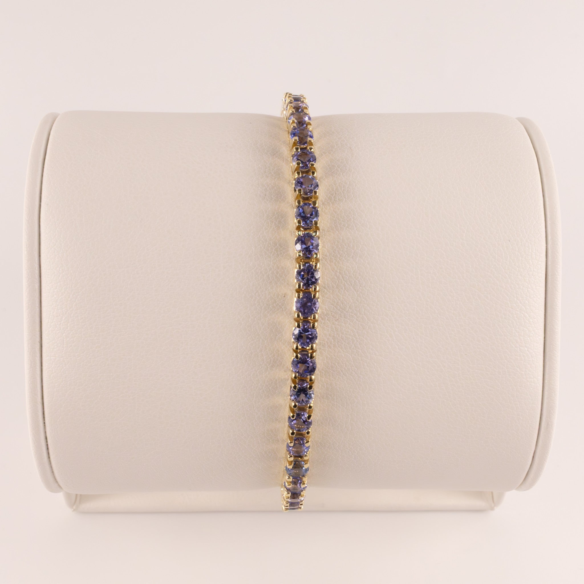 14KYG Tanzanite Tennis Bracelet