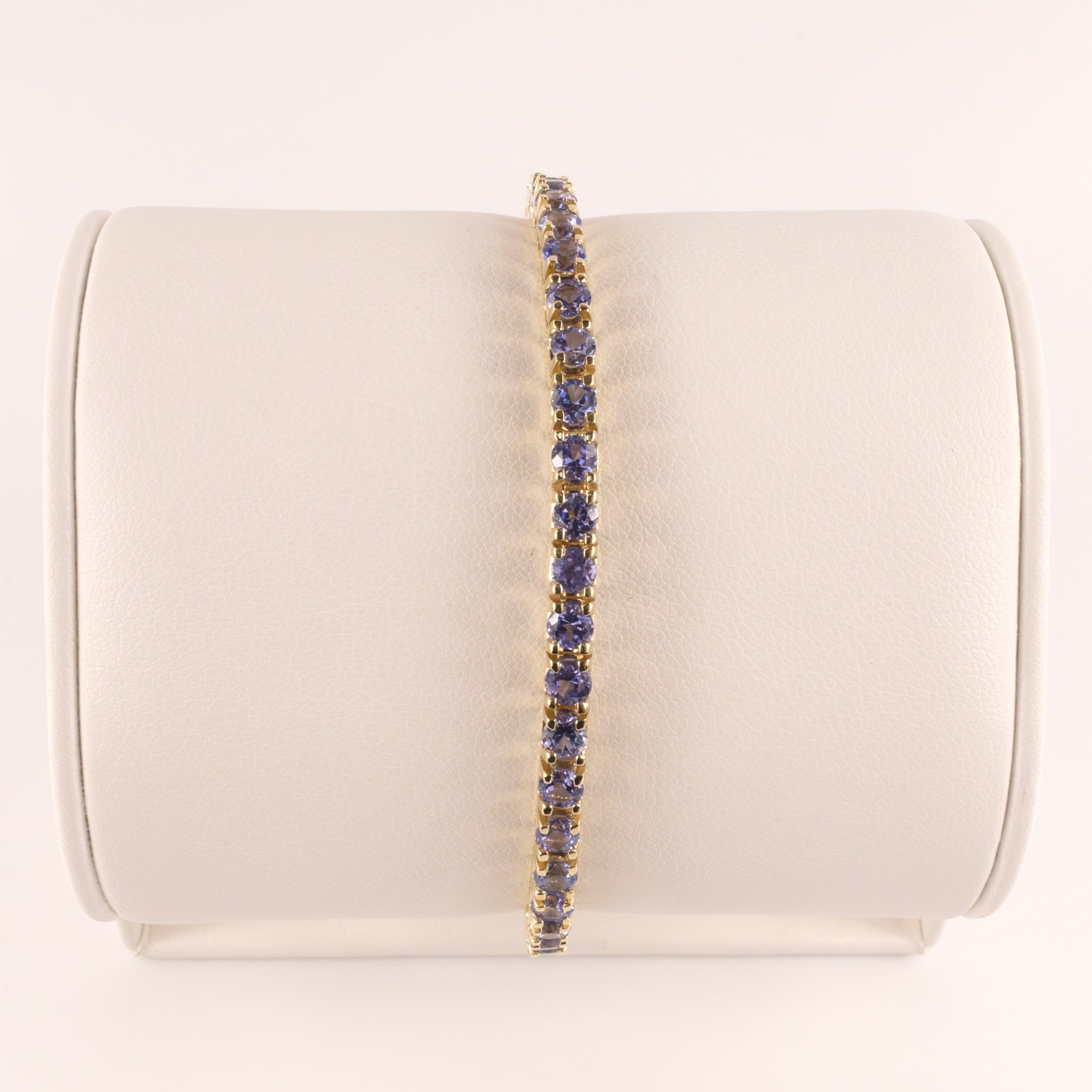 14KYG Tanzanite Tennis Bracelet