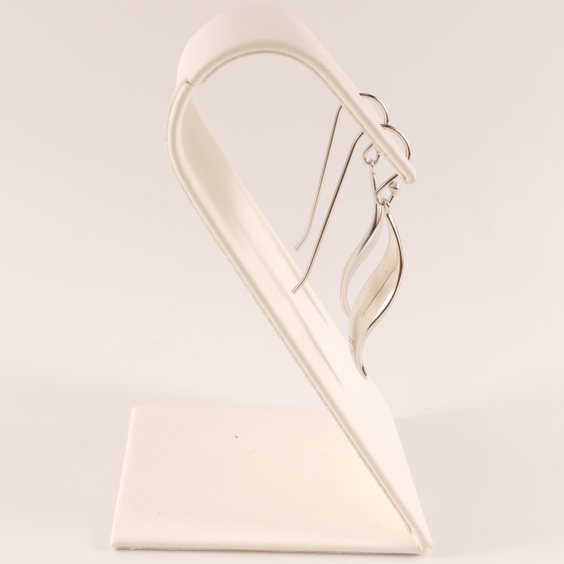 Sterling Silver Wavy Dangle Earrings