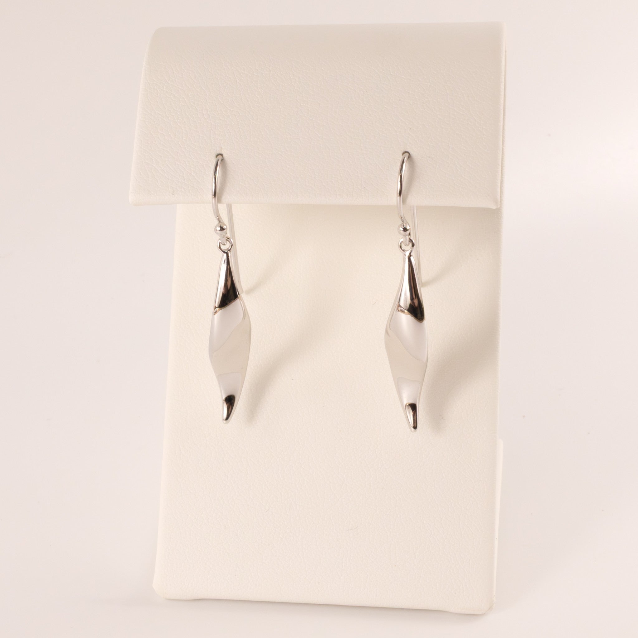 Sterling Silver Wavy Dangle Earrings