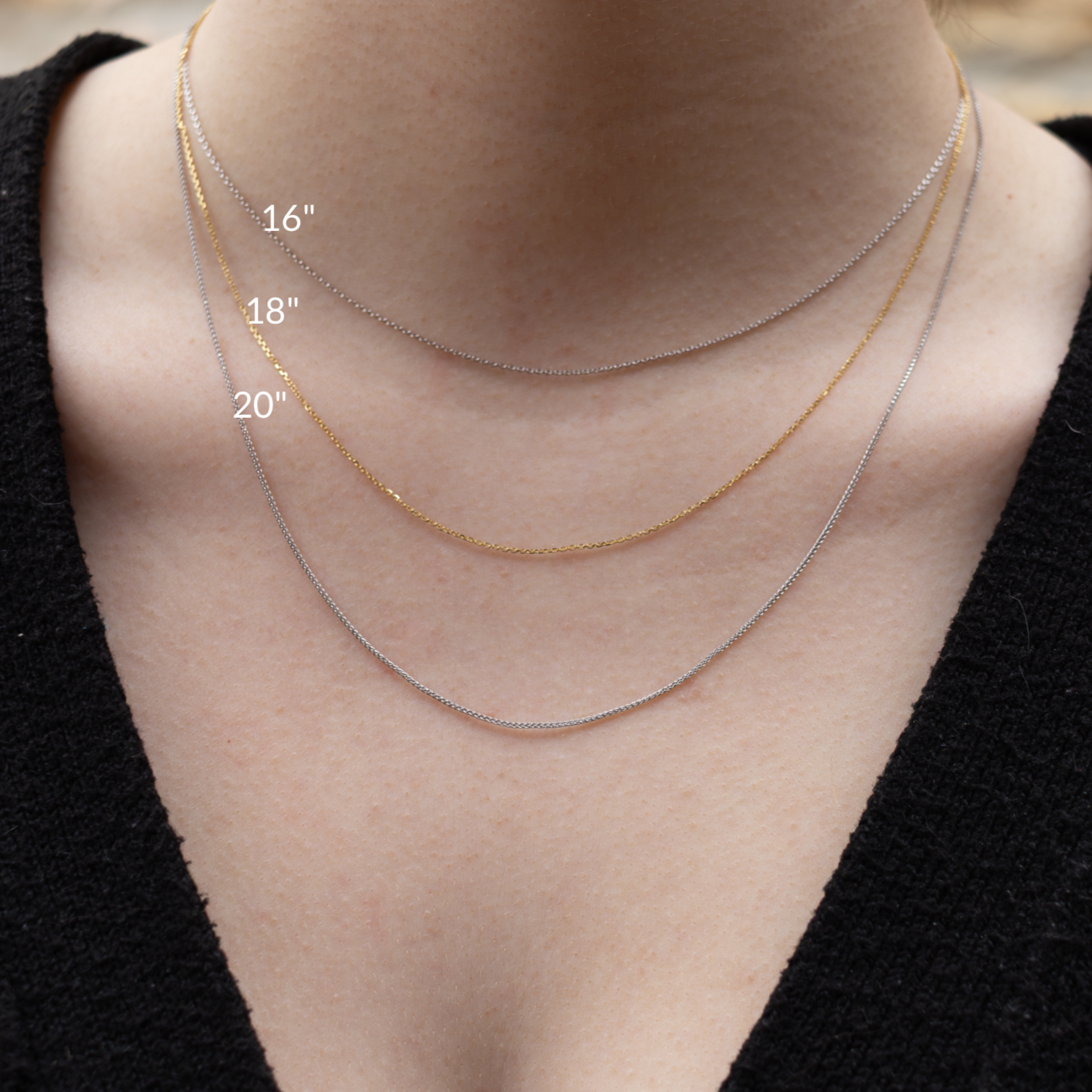 14KYG Diamond Cut Spiga Chain 0.9mm 18"