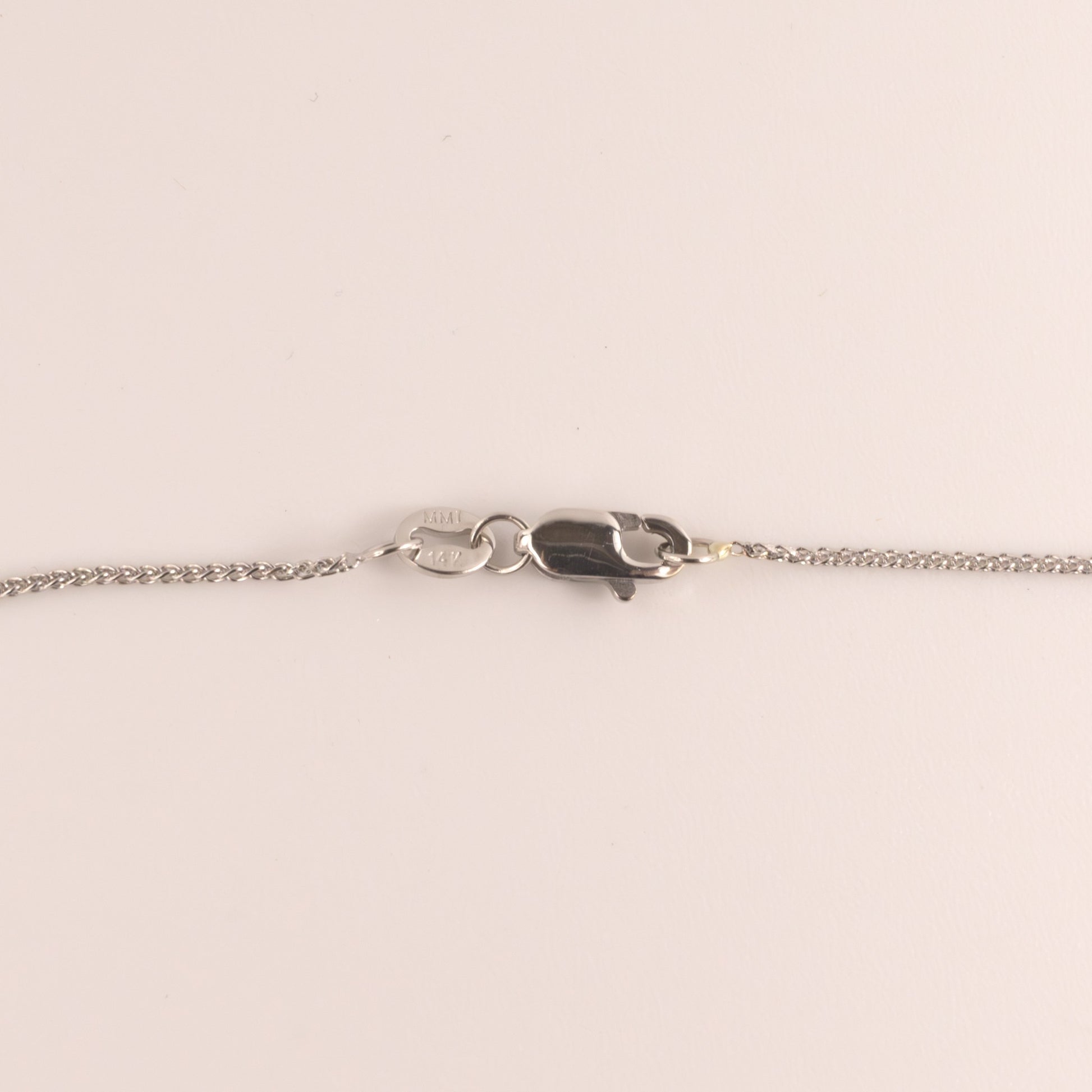 14KWG Diamond Cut Spiga Chain 0.9mm 16"