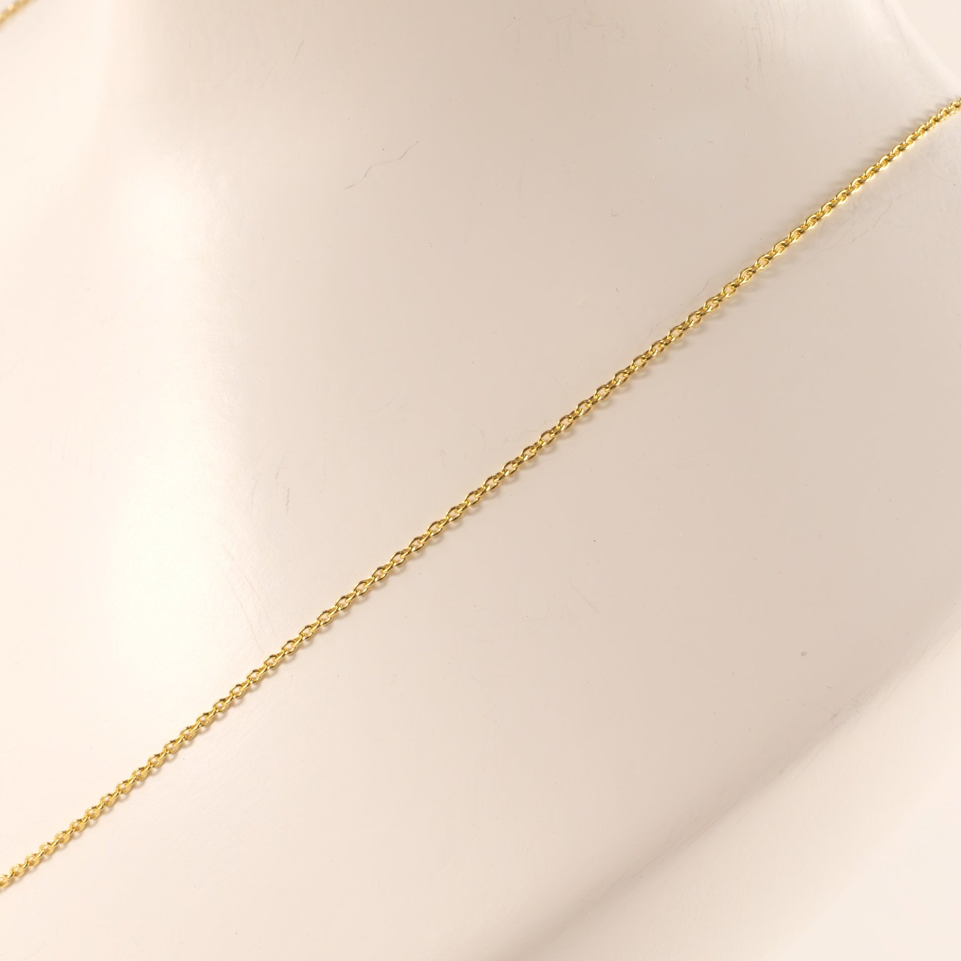 14KYG Cable Chain 1.0mm 16"