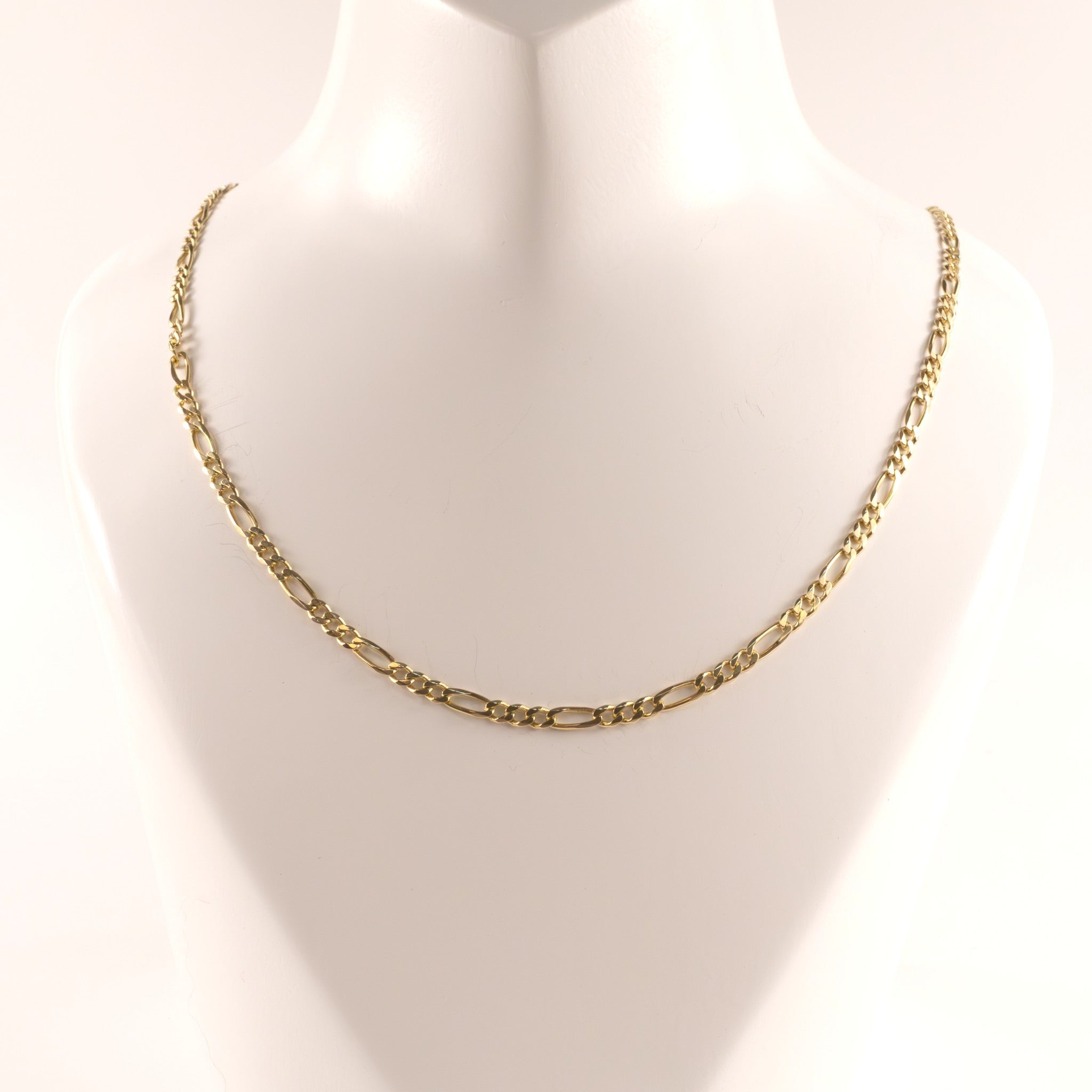 14KYG Figaro Chain 2.5mm 20"