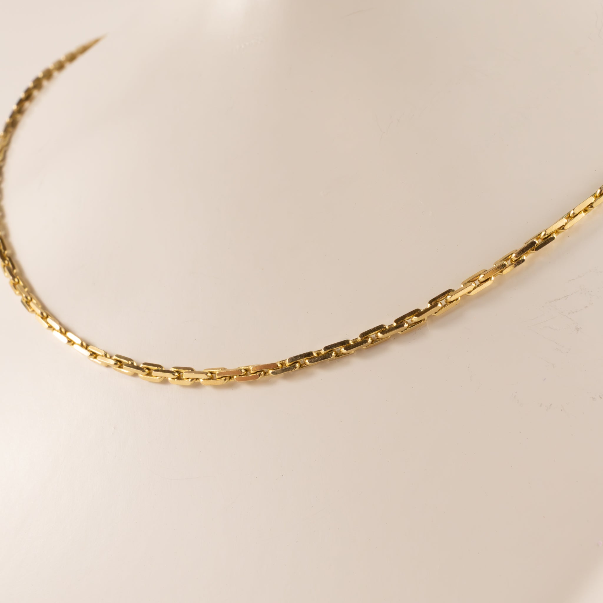 14KYG Heavy Cable Chain 1.3mm 18"