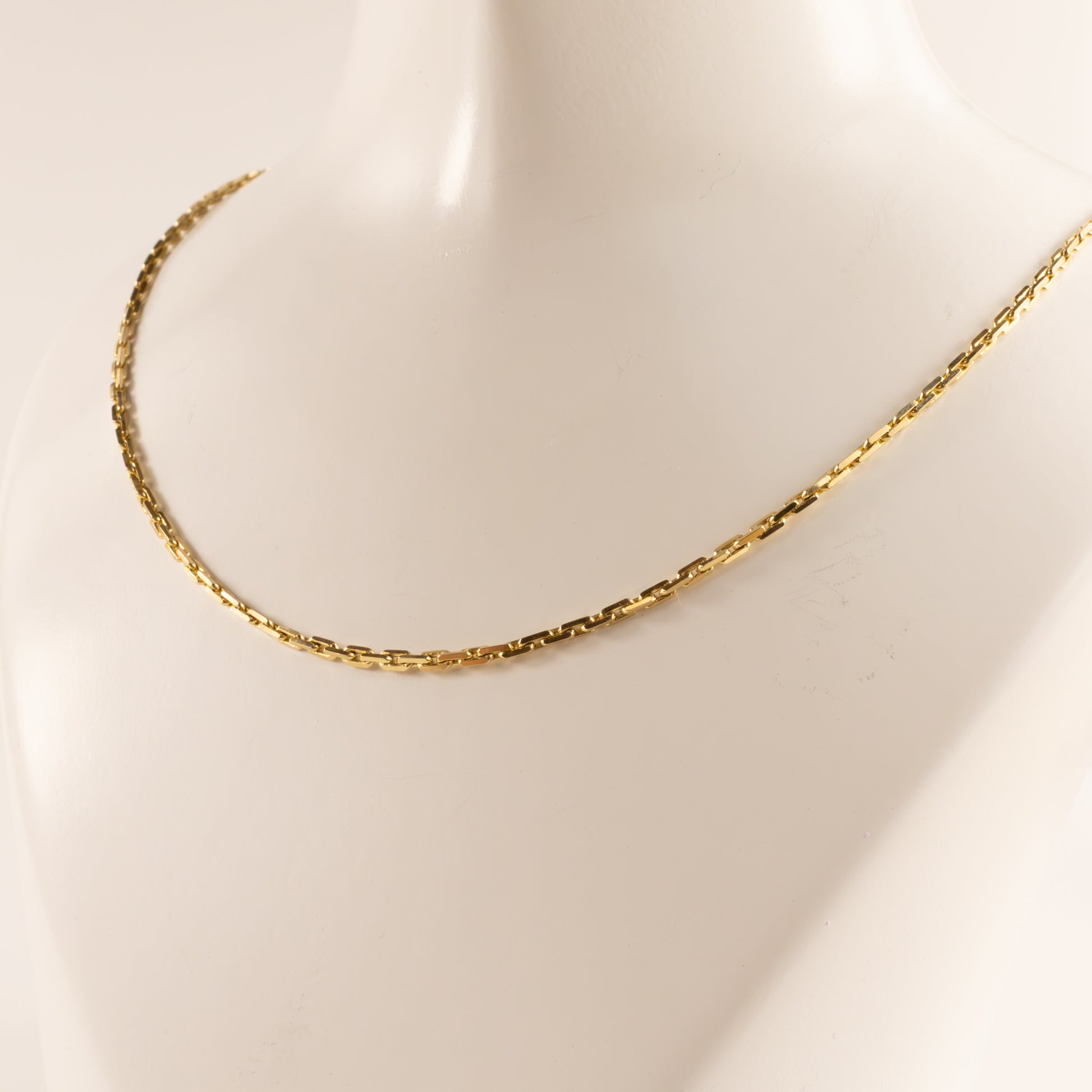 14KYG Heavy Cable Chain 1.3mm 18"