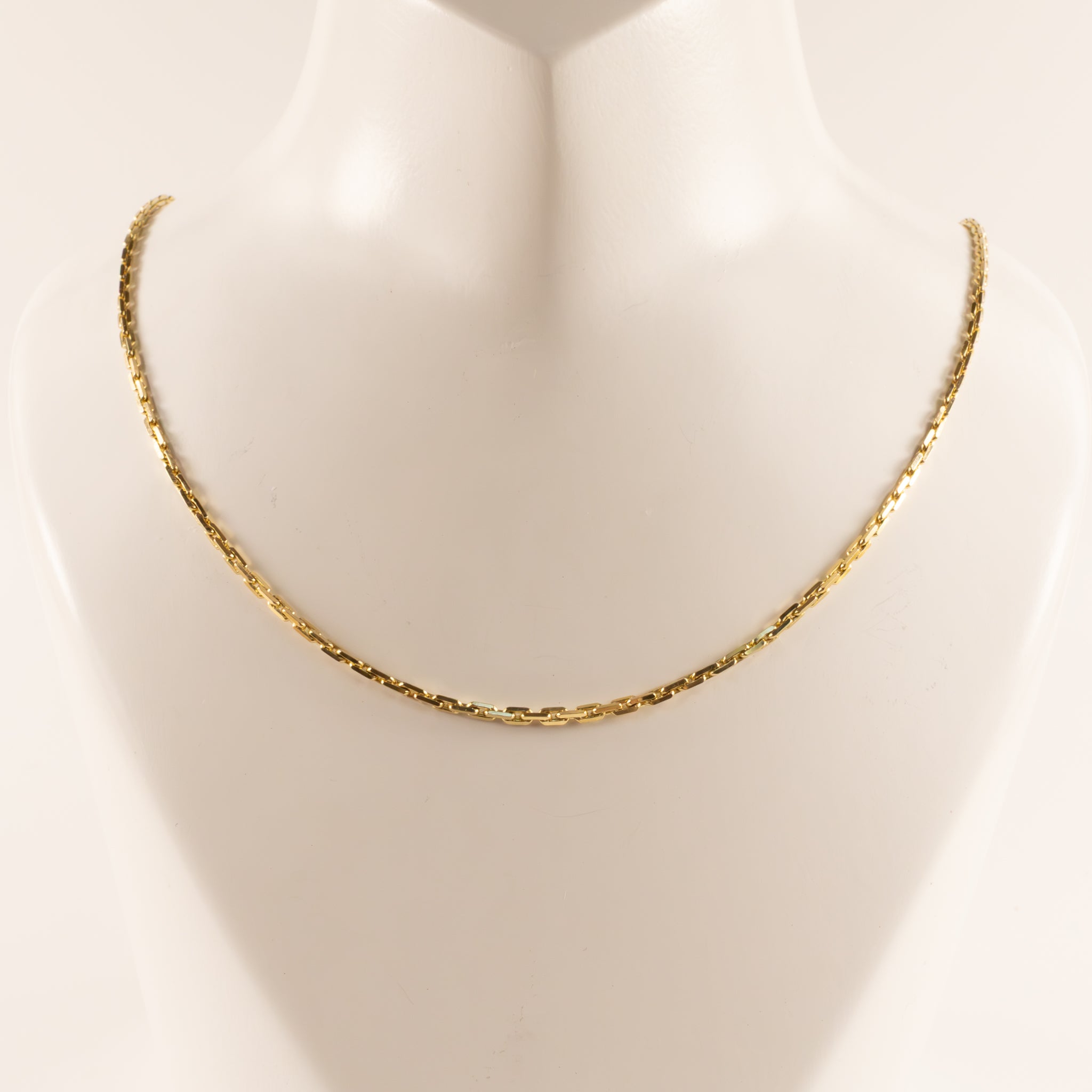 14KYG Heavy Cable Chain 1.3mm 18"