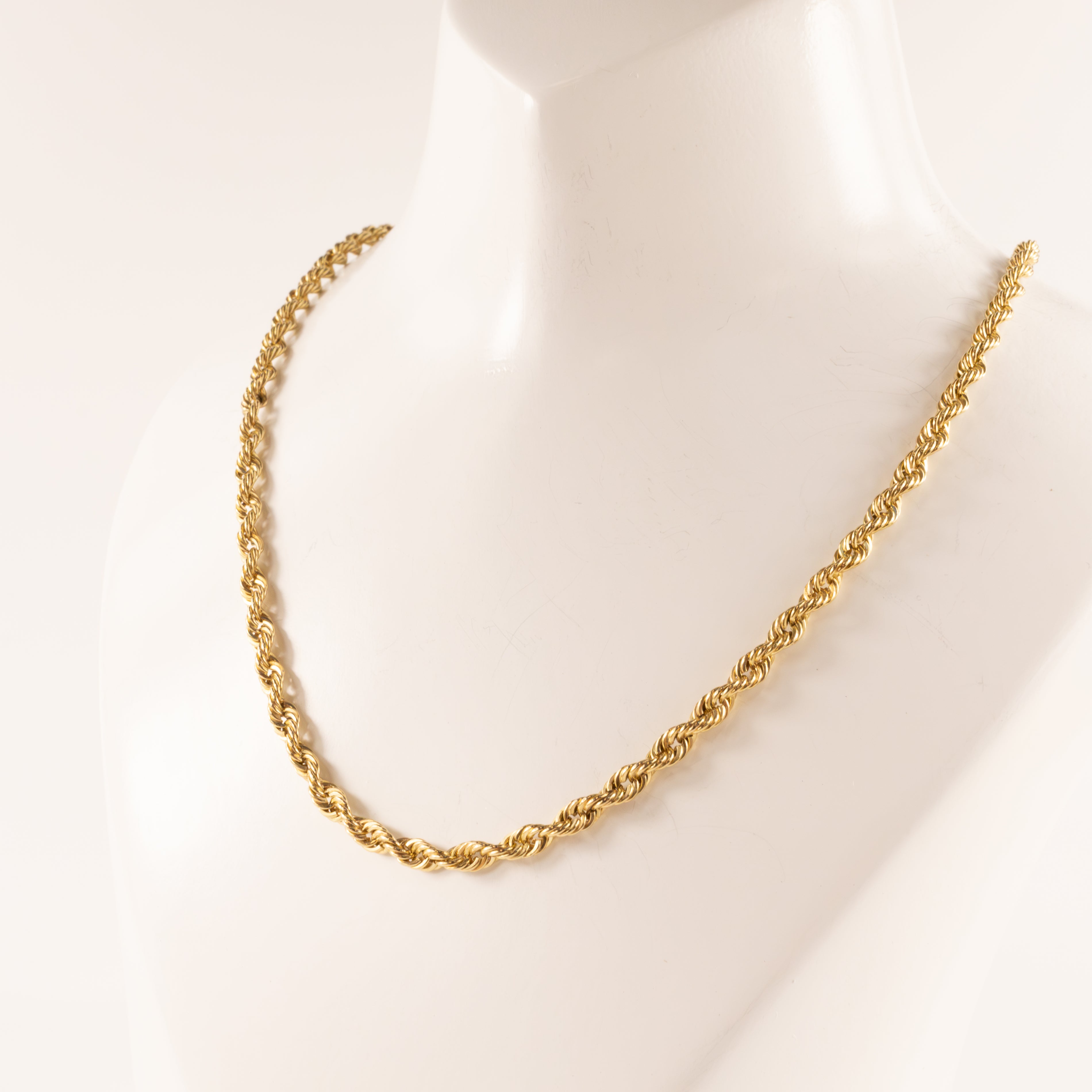 14KYG Rope Chain 3.1mm 20"