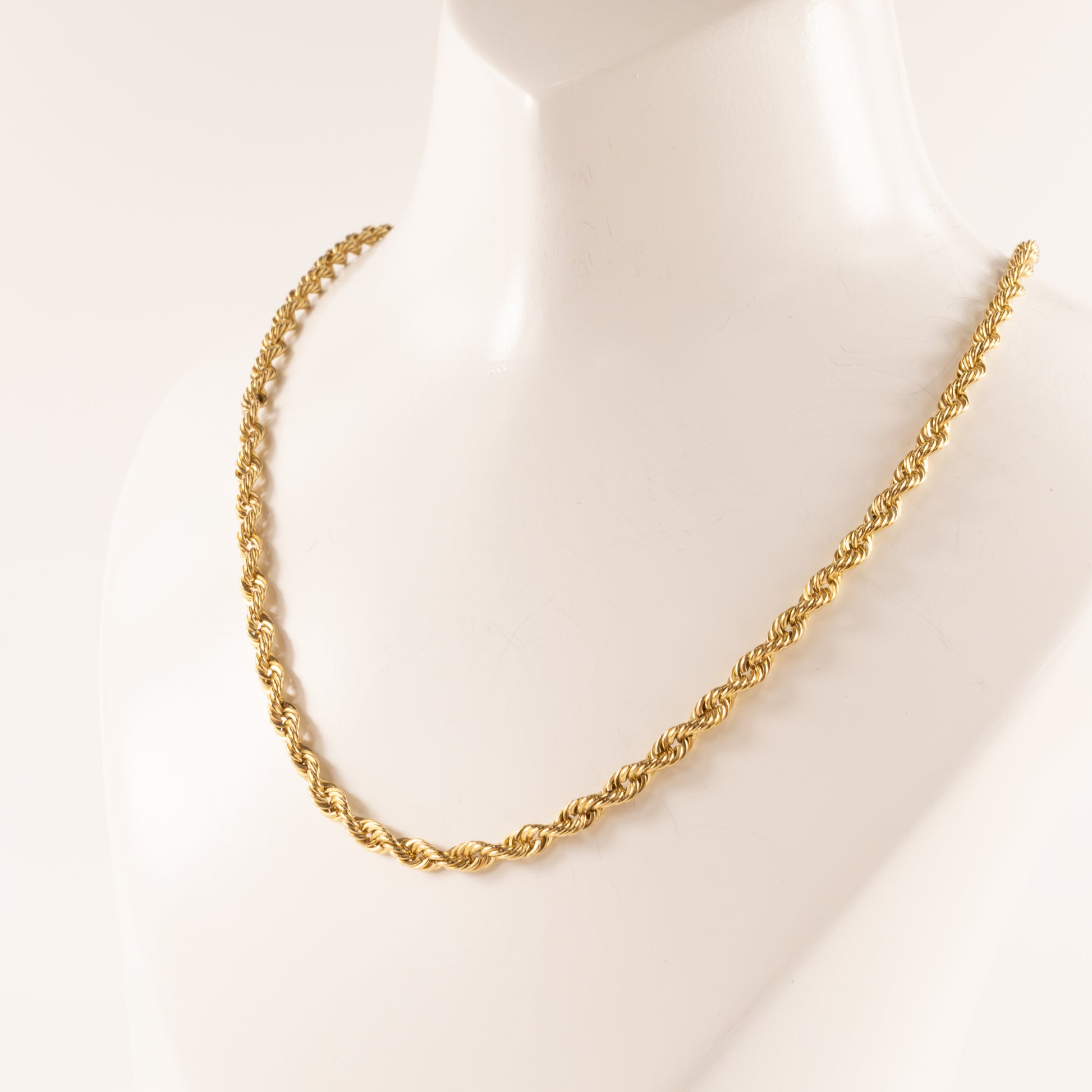 14KYG Rope Chain 3.1mm 20"