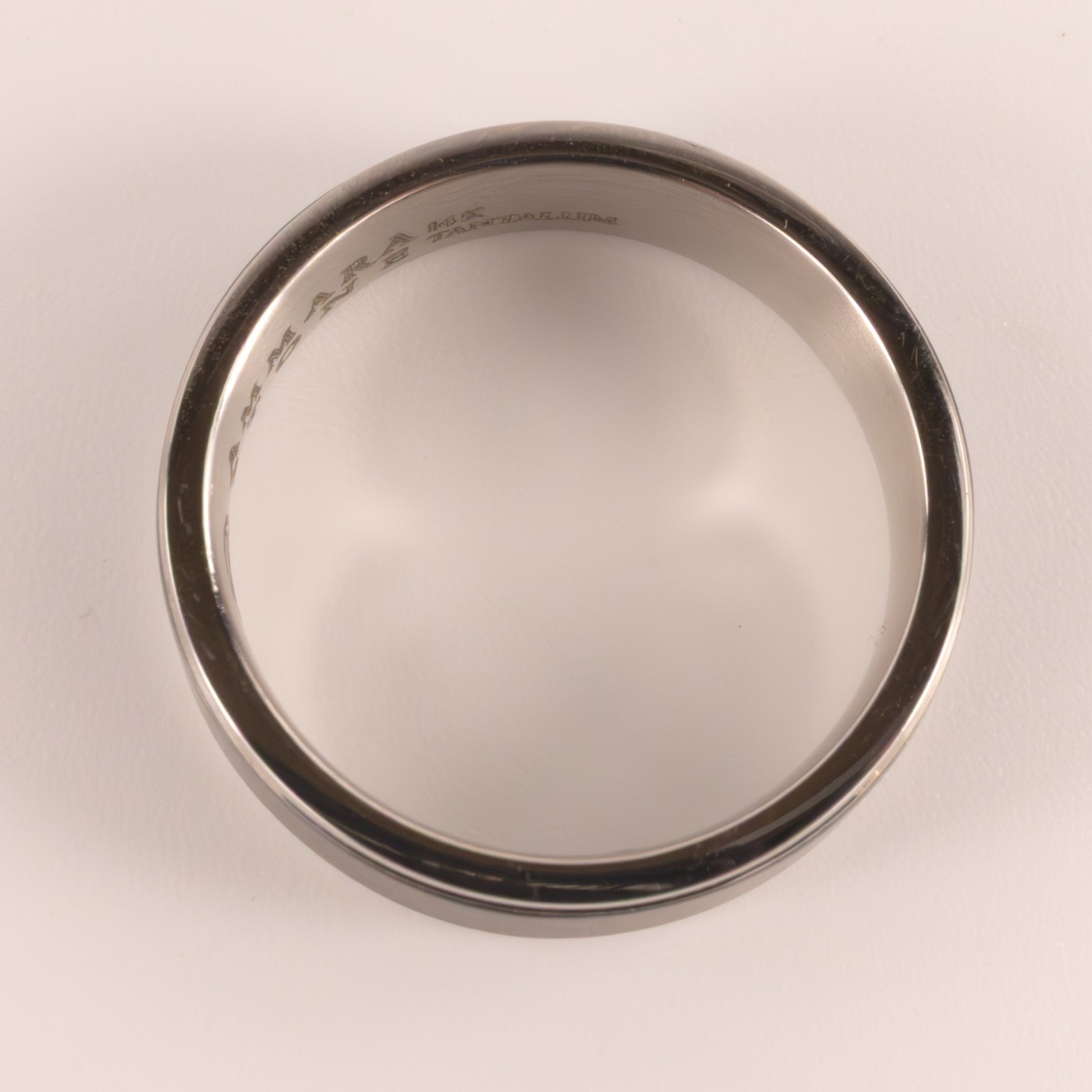 Tantalum & 14KWG Satin Center Mens Ring