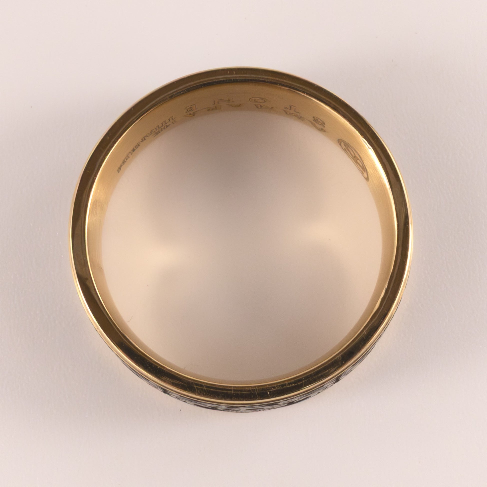 Tantalum & 14KYG Skull King Mens Ring